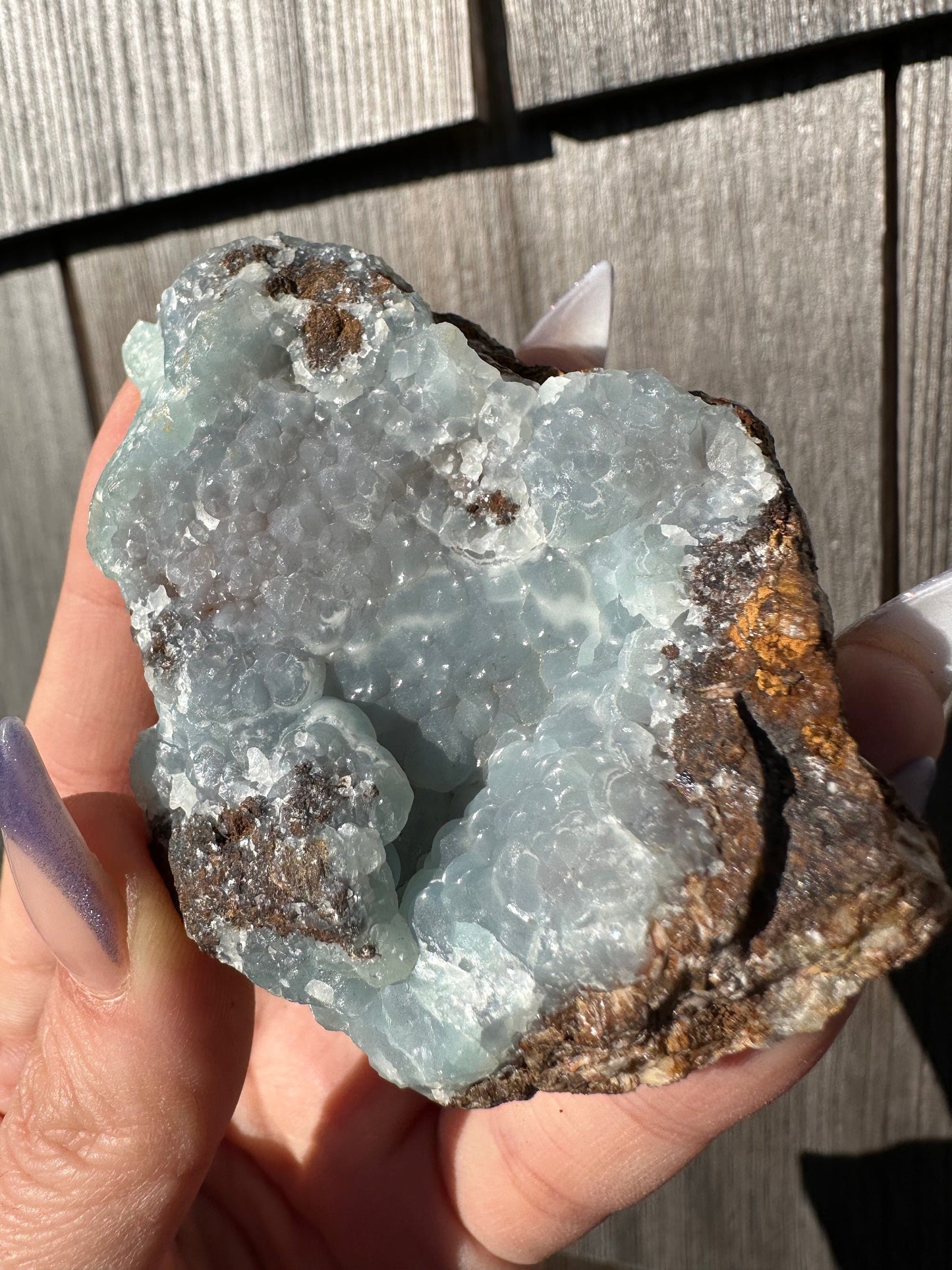 Blue Smithsonite from Kelly Mine New Mexico