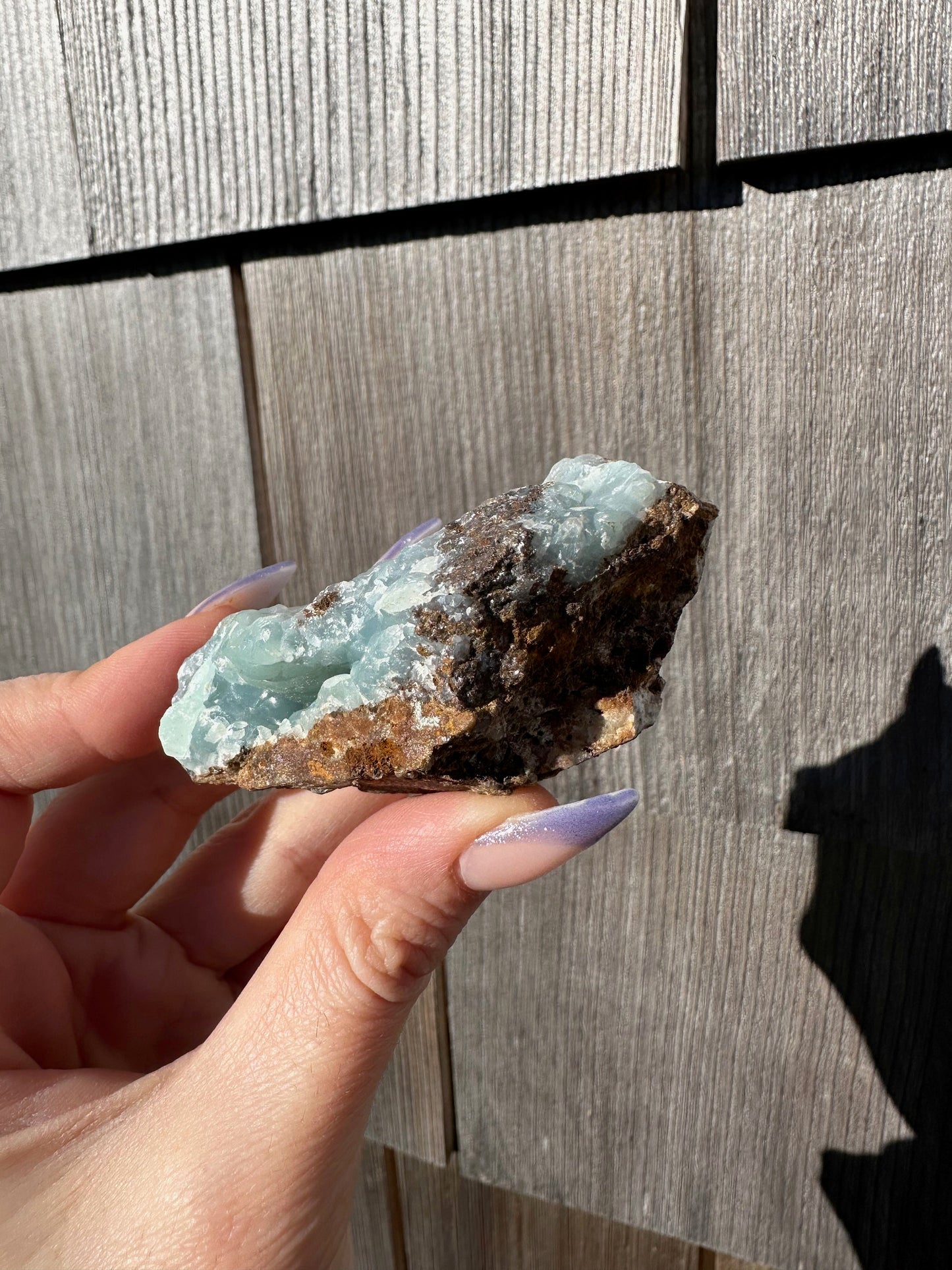 Blue Smithsonite from Kelly Mine New Mexico
