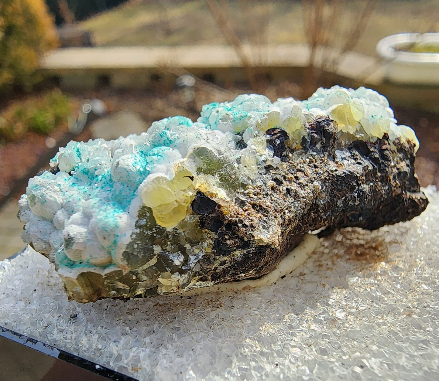 Smithsonite with Rosasite from 79 Mine, Arizona