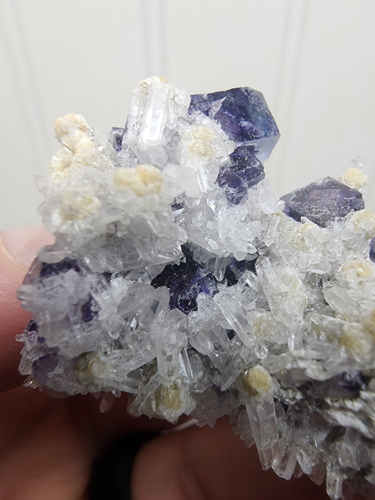 Fluorite with Quartz from Yaogangxian, China