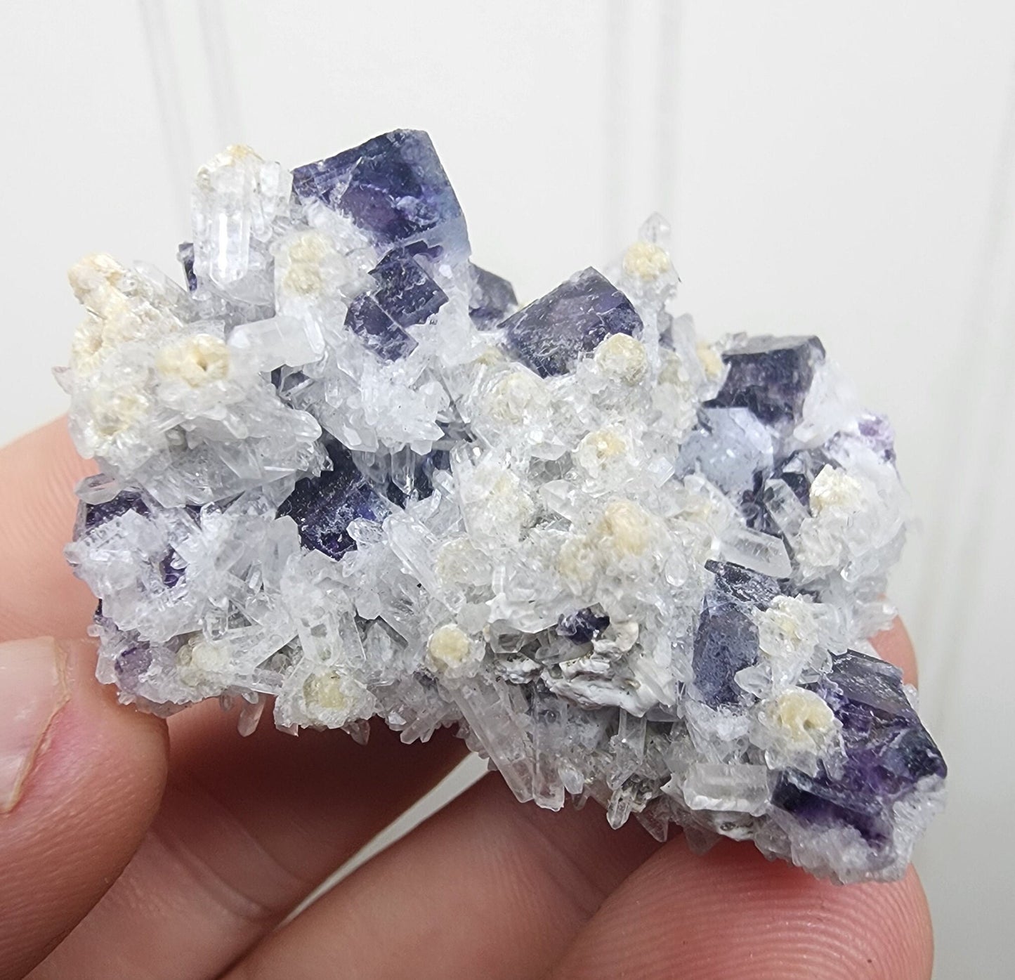 Fluorite with Quartz from Yaogangxian, China