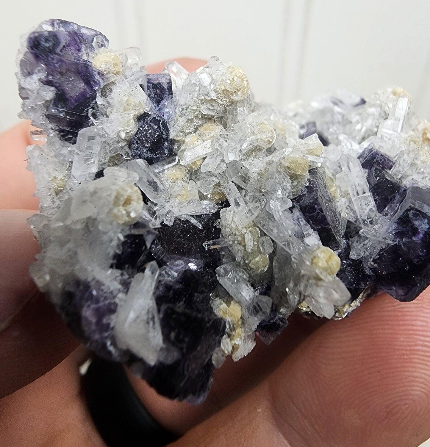 Fluorite with Quartz from Yaogangxian, China