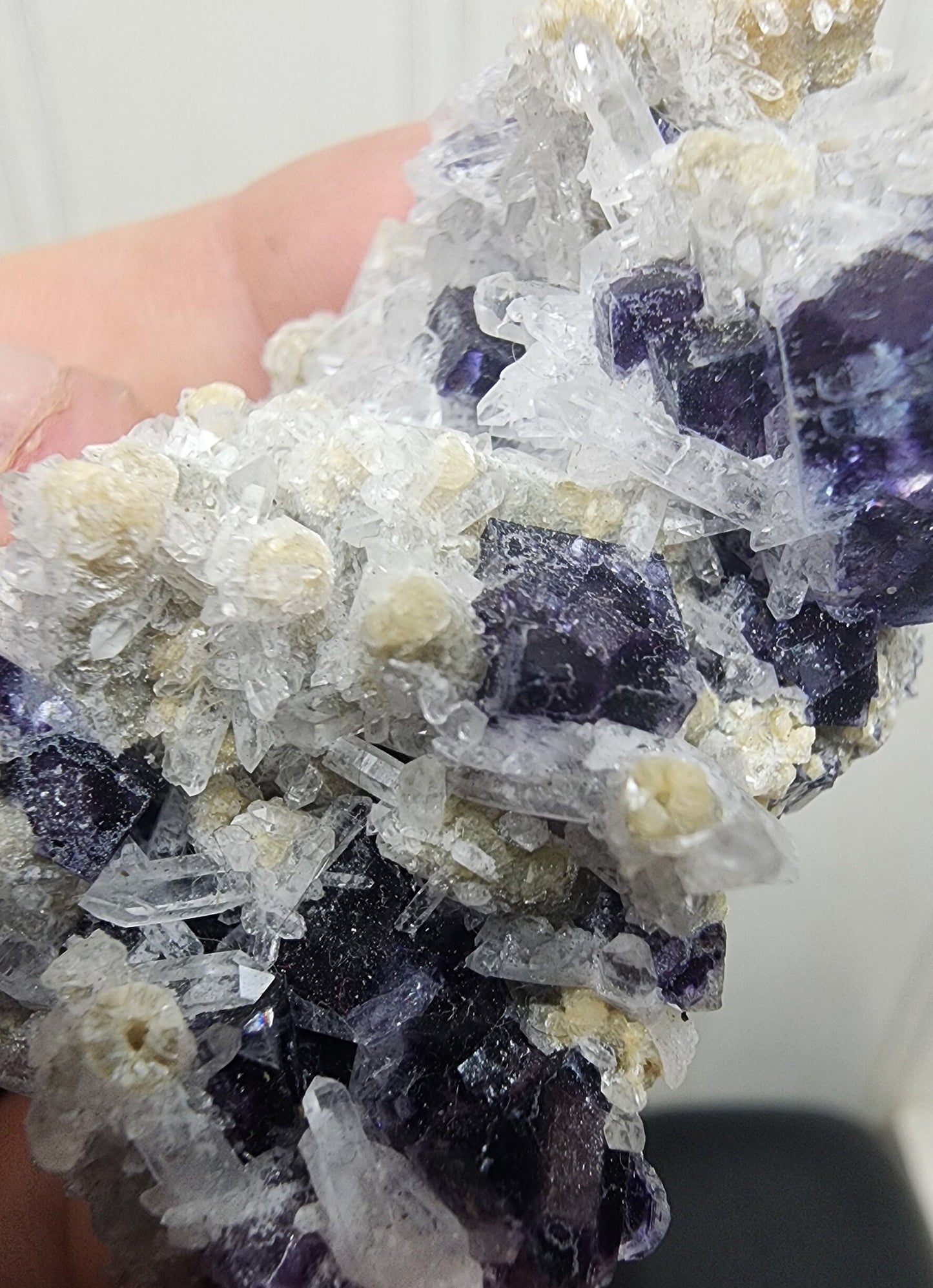 Fluorite with Quartz from Yaogangxian, China