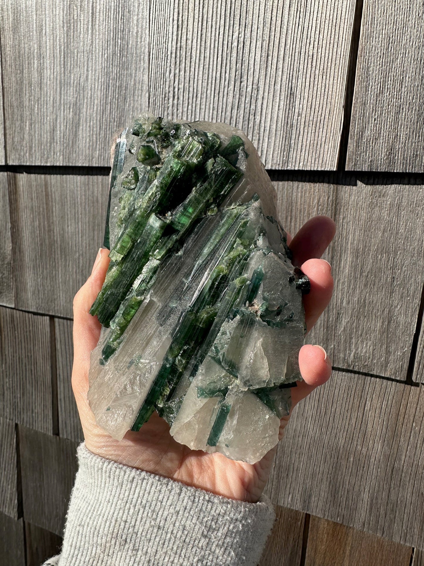 Large Cabinet Tourmaline in Quartz from Minas Gerais, Brazil