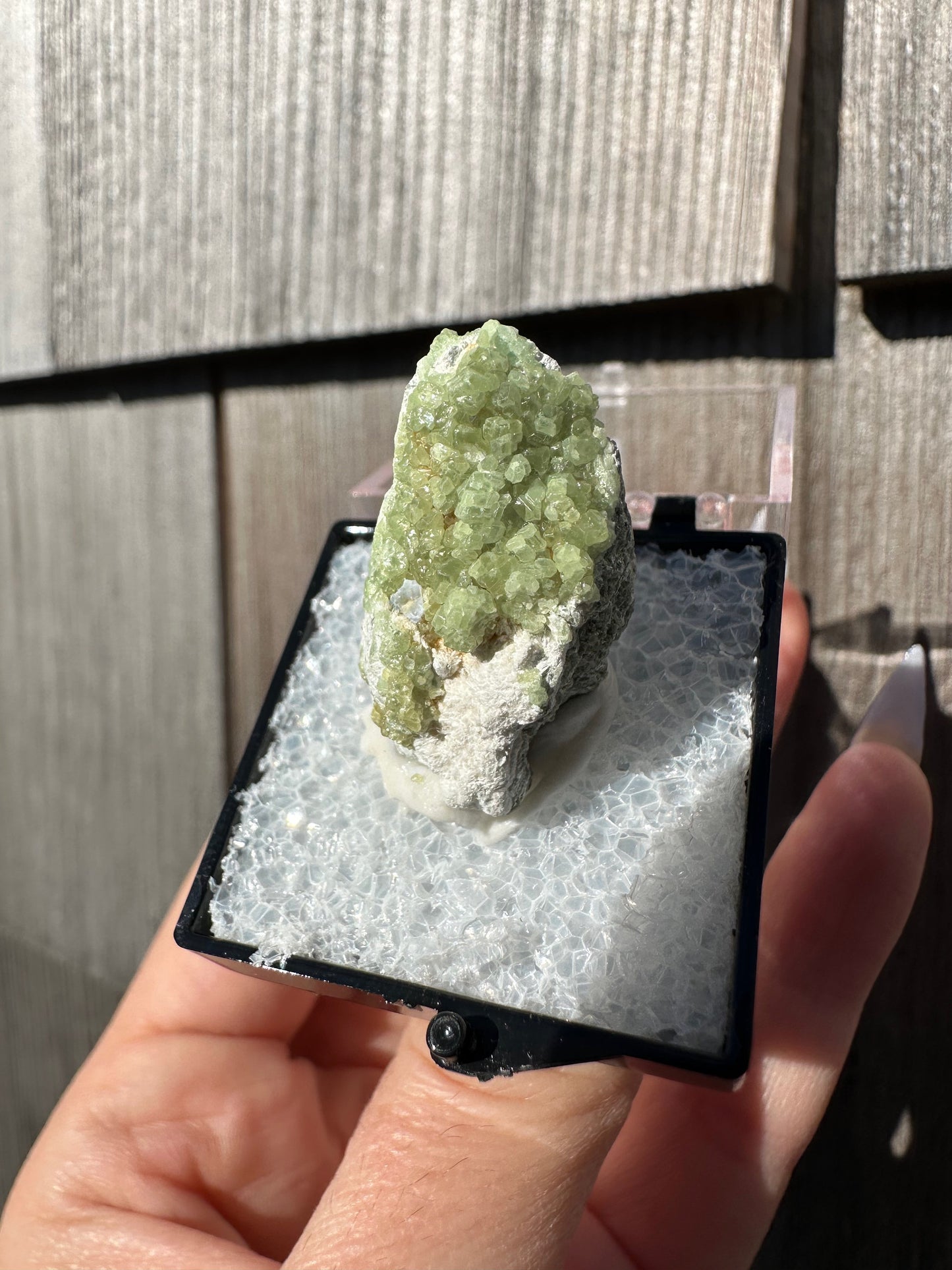 Demantoid Green Garnet Crystals on Matrix From Afghanistan