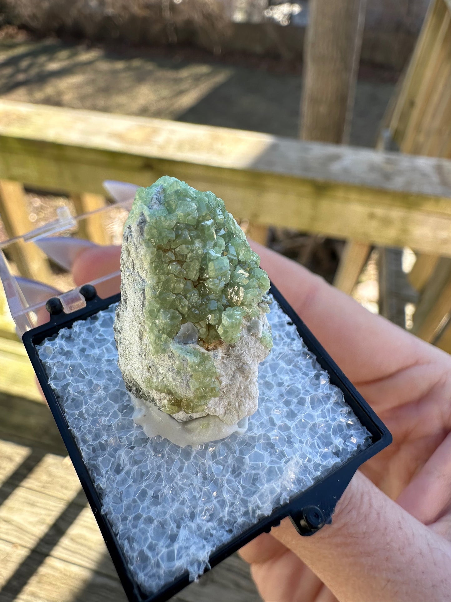 Demantoid Green Garnet Crystals on Matrix From Afghanistan