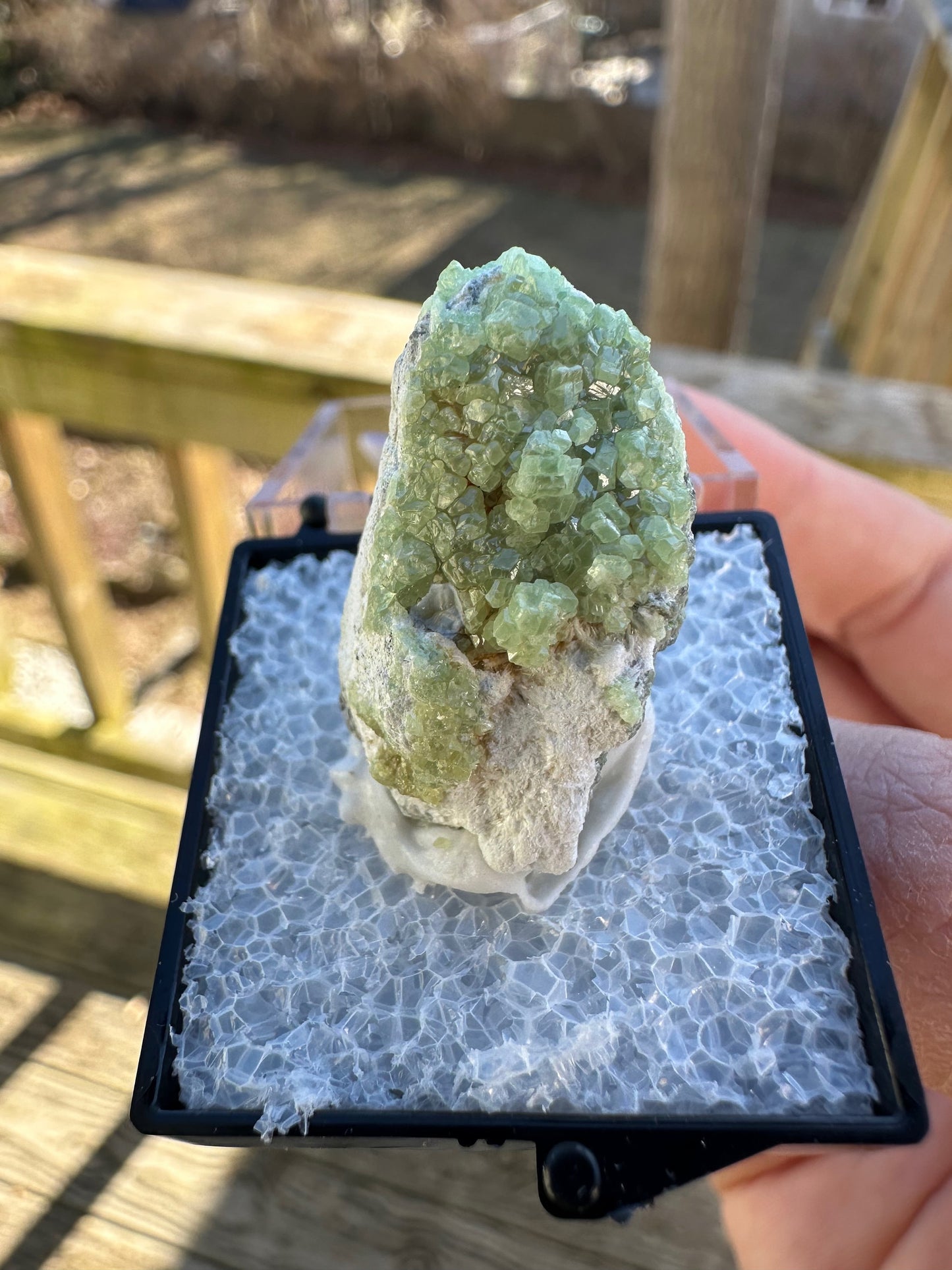 Demantoid Green Garnet Crystals on Matrix From Afghanistan