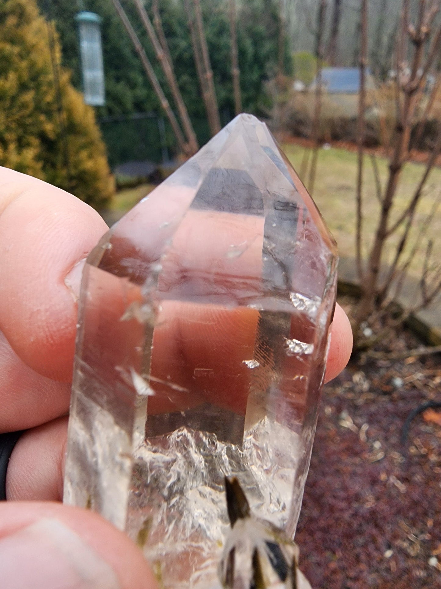 Green Tourmaline in Quartz from Minas Gerais, Brazil