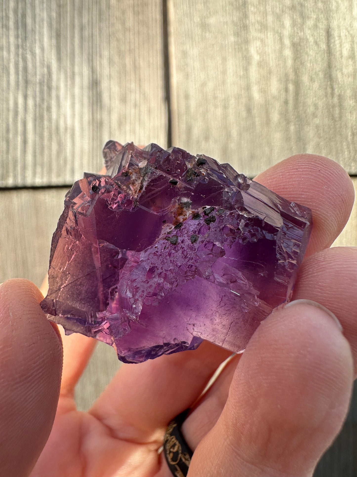Purple Fluorite Crystal from Lead Hill, Cave-In-Rock Illinois