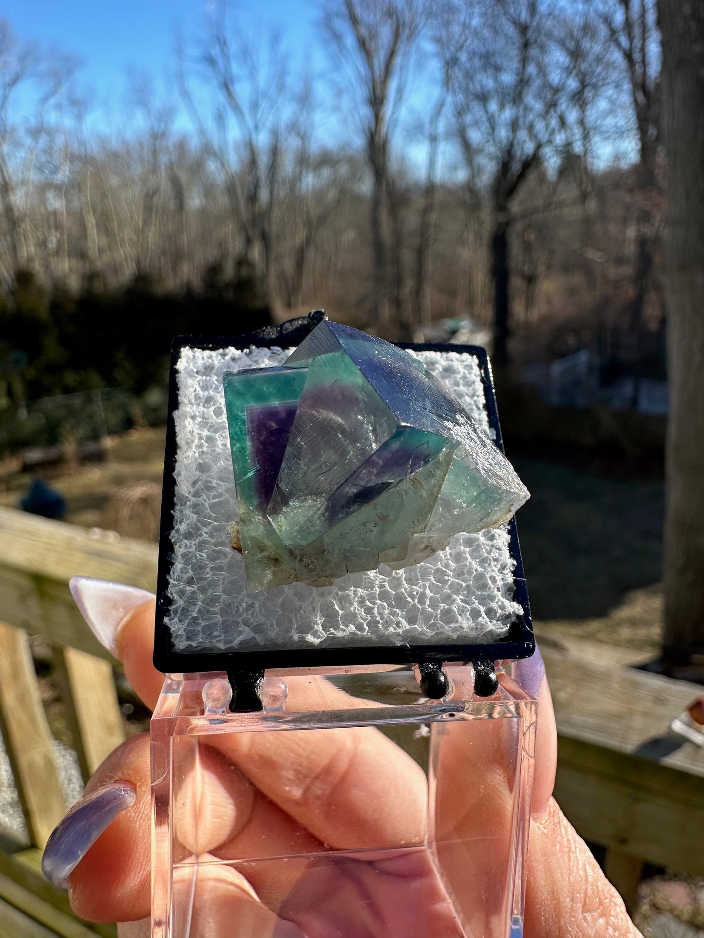 Color Zoned Fluorite from Lady Annabella Mine England