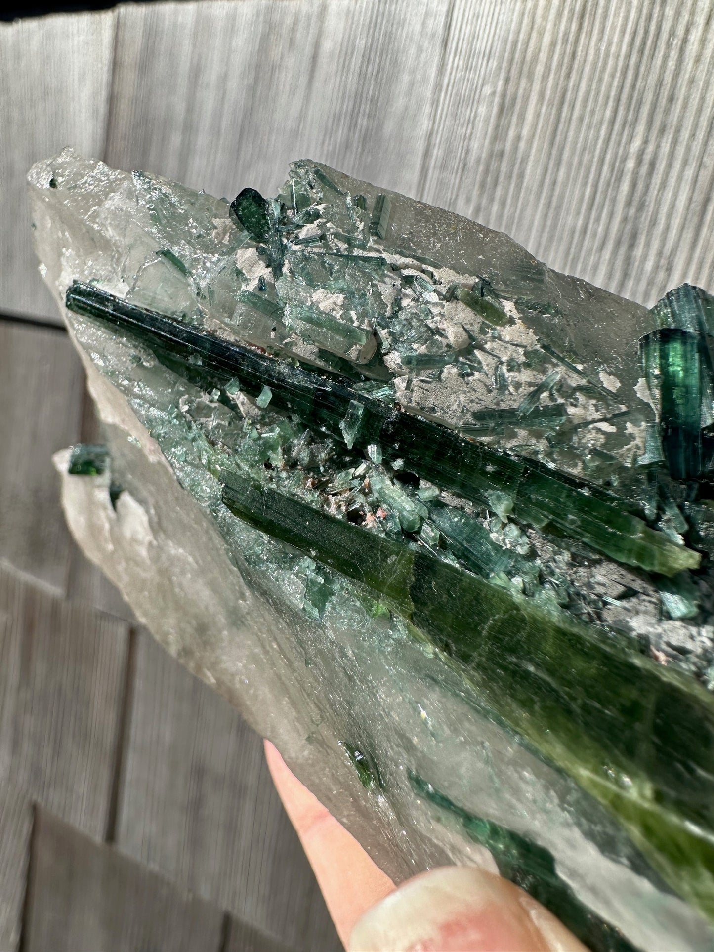 Large Cabinet Tourmaline in Quartz from Minas Gerais, Brazil