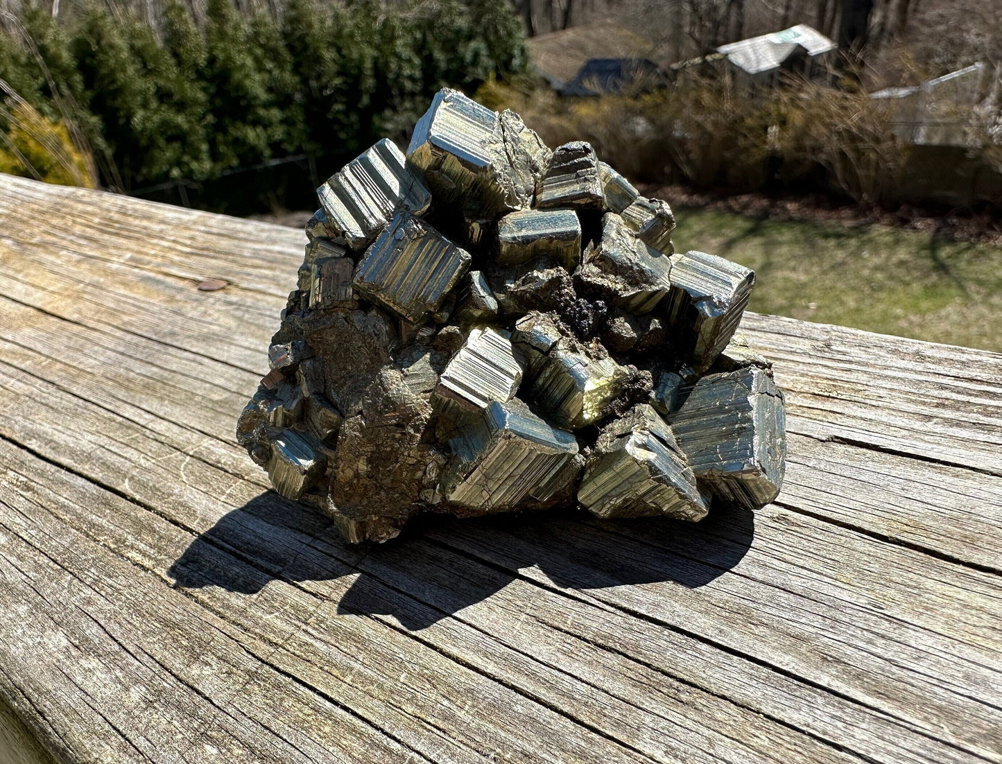 Pyrite Cluster from Concepcion del Oro, Mexico