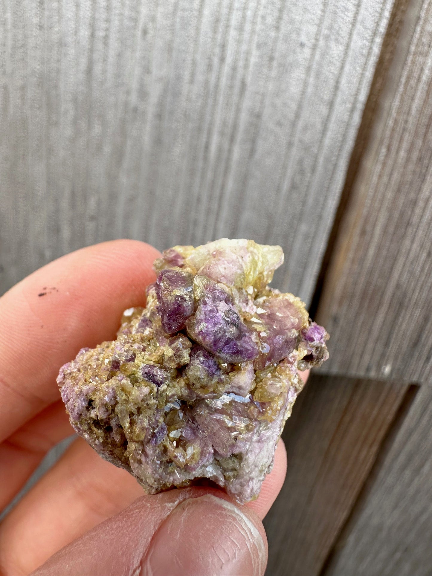 Bicolor Vesuvianite Crystal Cluster from Jeffrey Mine Canada