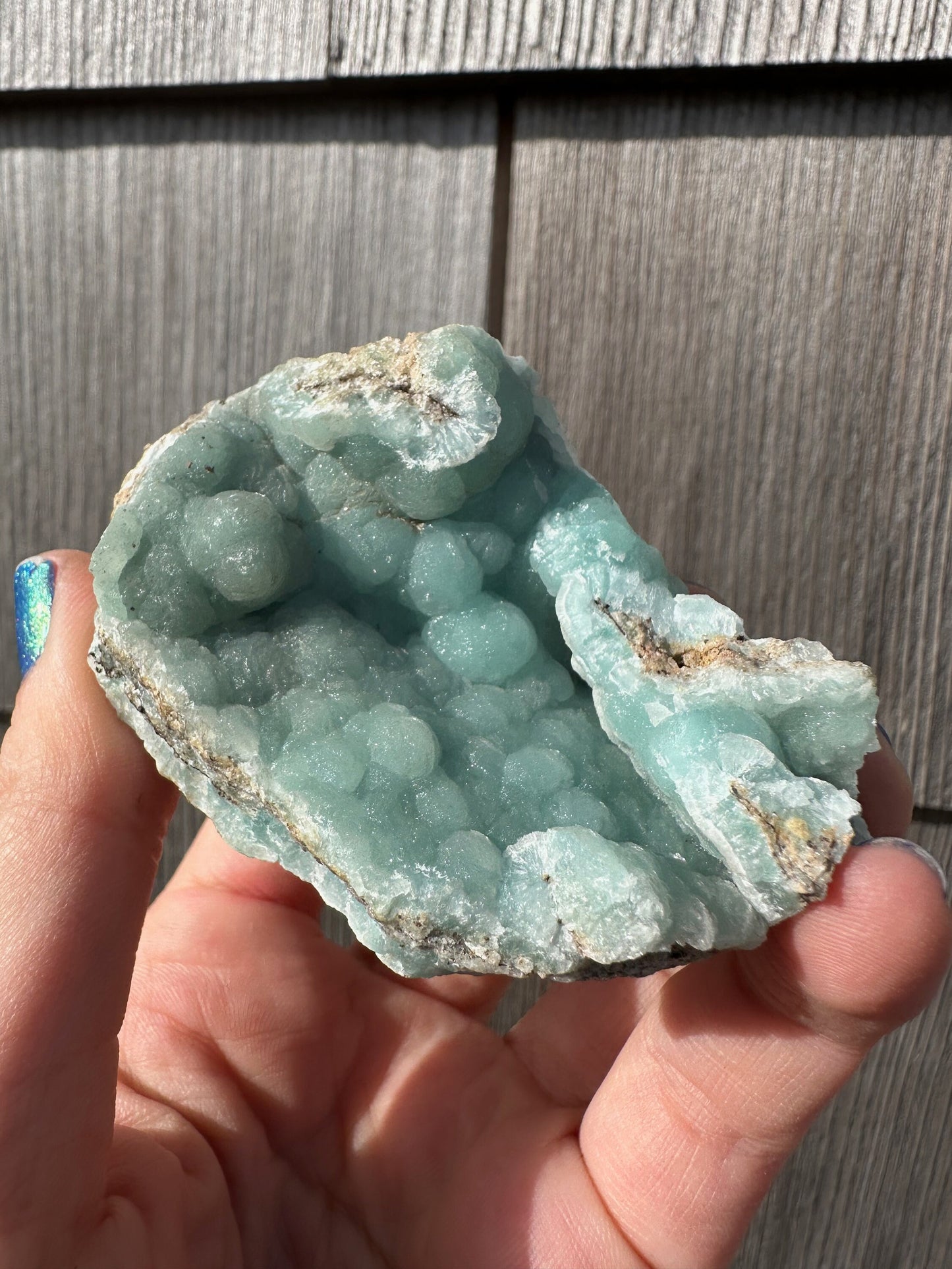 Cabinet Light Blue Hemimorphite from 79 Mine, Arizona, USA