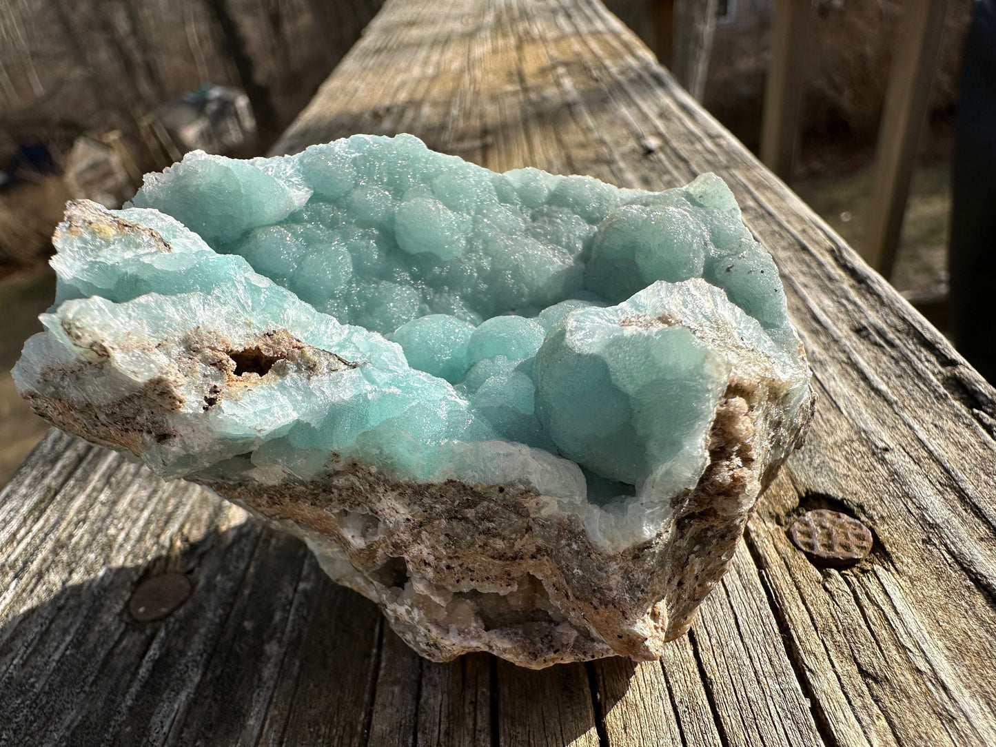 Cabinet Light Blue Hemimorphite from 79 Mine, Arizona, USA
