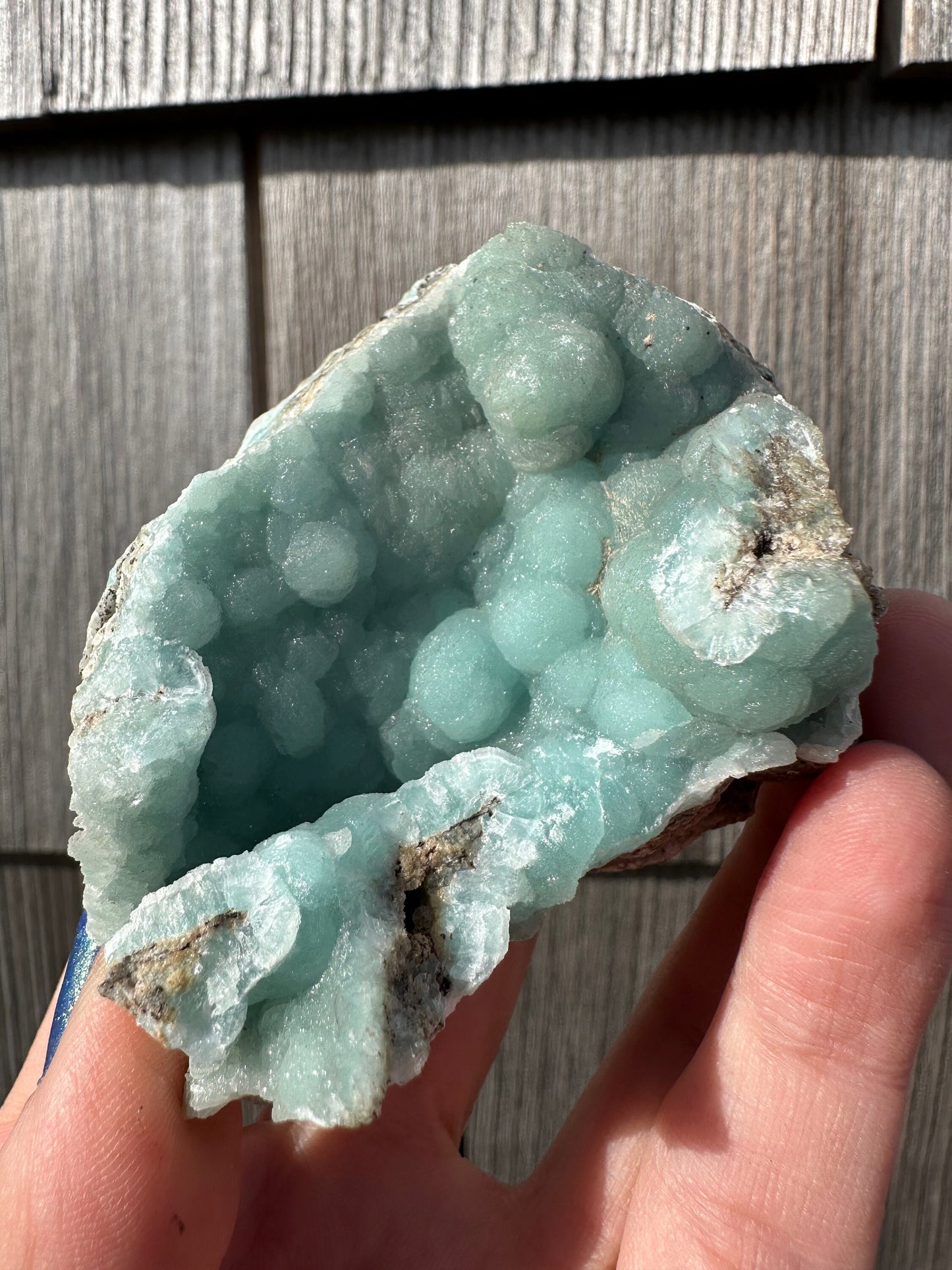 Cabinet Light Blue Hemimorphite from 79 Mine, Arizona, USA