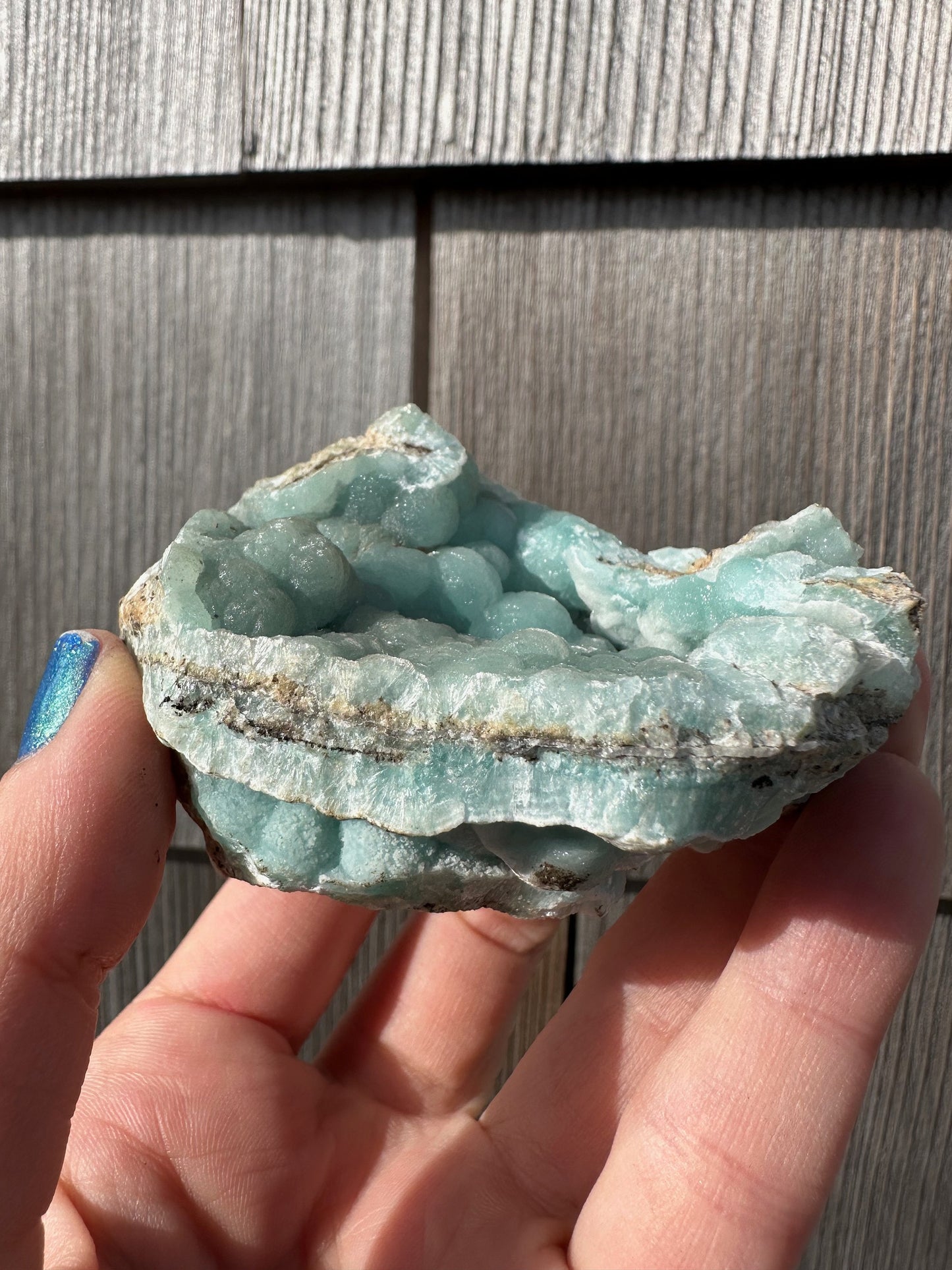 Cabinet Light Blue Hemimorphite from 79 Mine, Arizona, USA