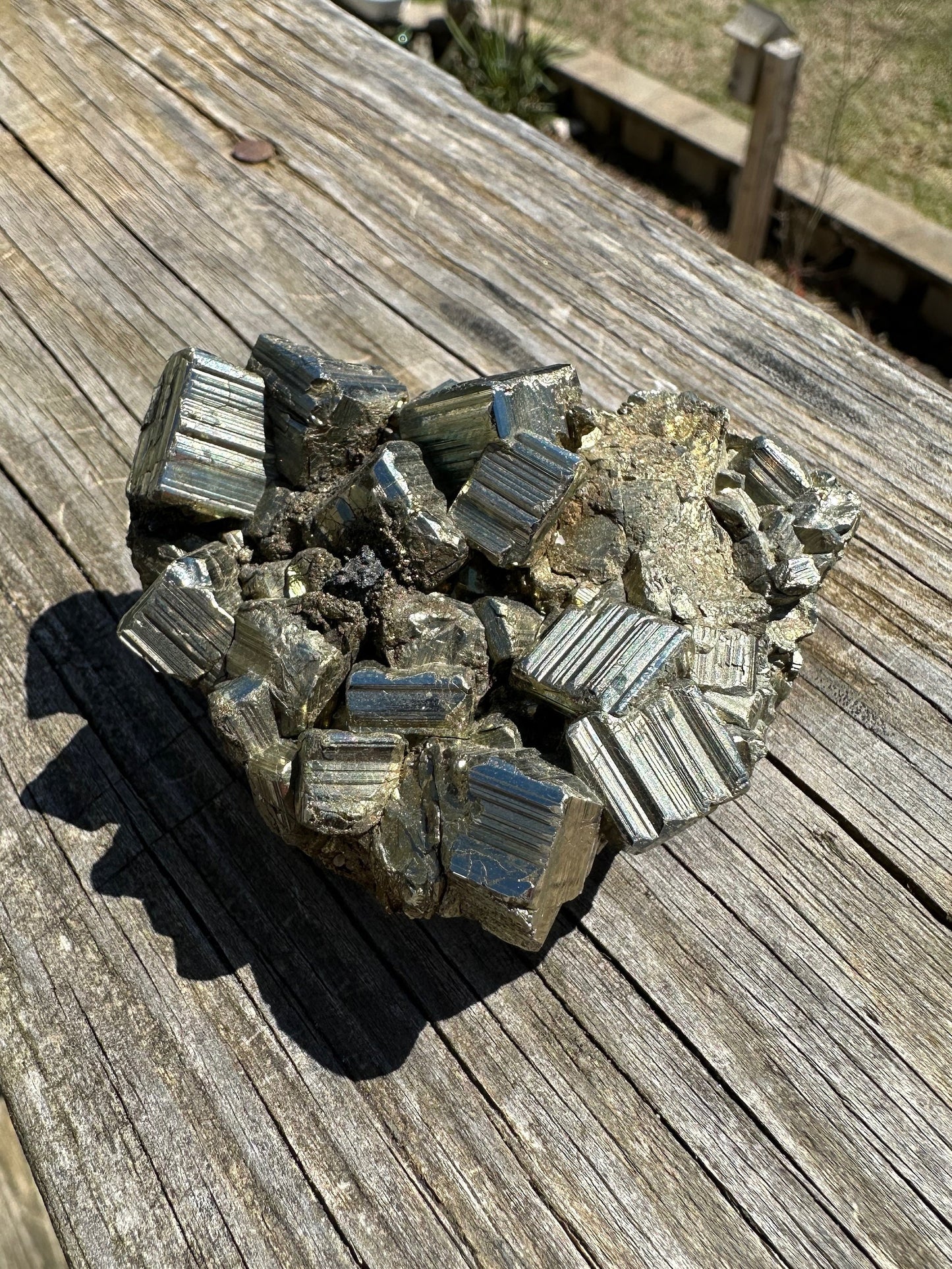 Pyrite Cluster from Concepcion del Oro, Mexico