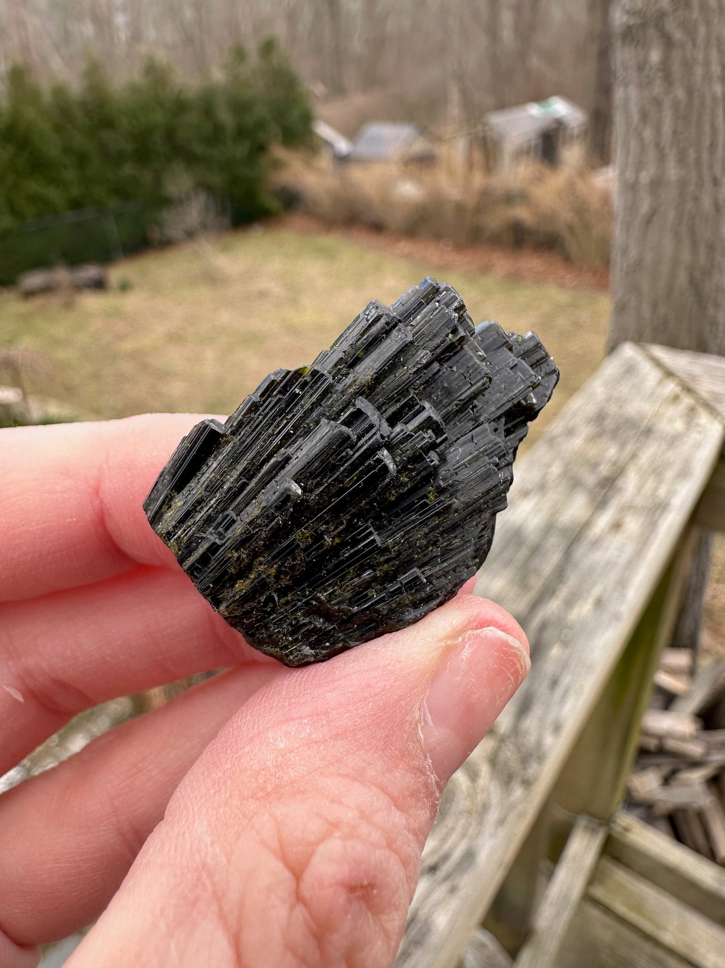 Epidote Crystal Cluster from Rosario Mabel Claim Peru