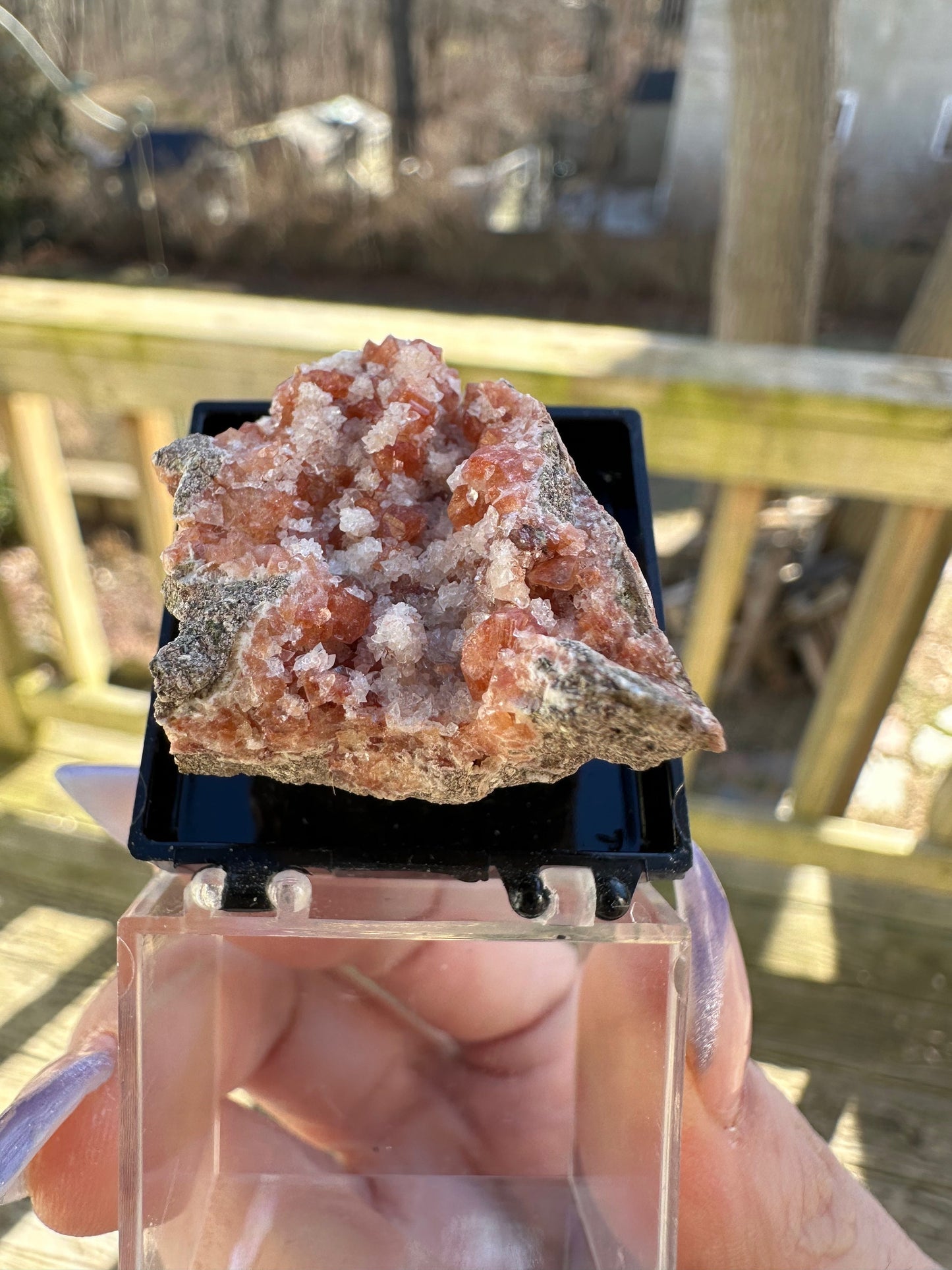 Chabazite with Heulandite and Calcite from Nova Scotia
