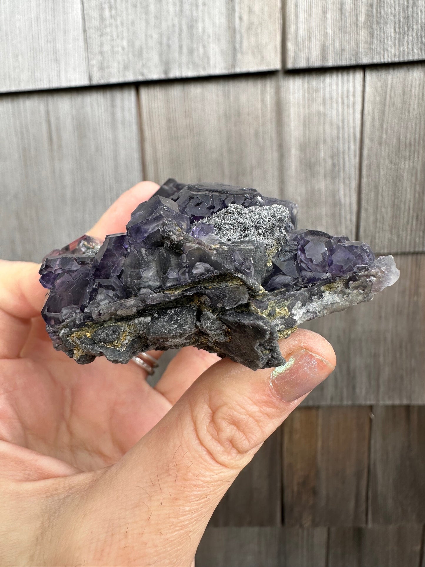 Purple Blue "Tanzanite" Fluorite Cluster from Xia Yang Mine China