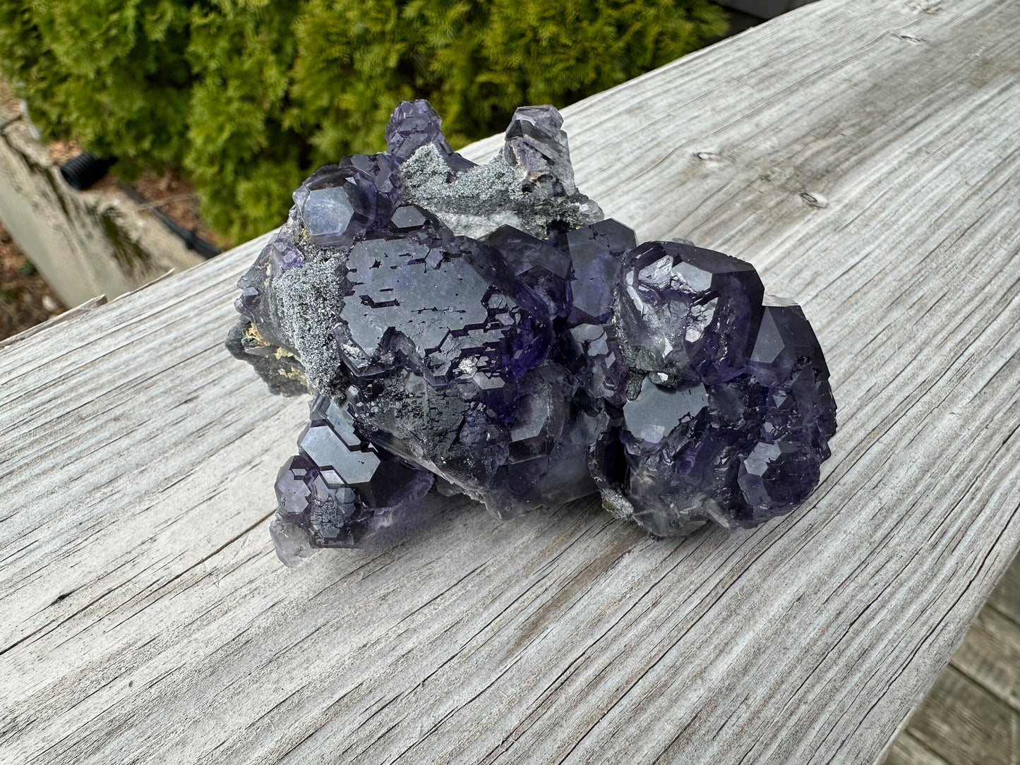 Purple Blue "Tanzanite" Fluorite Cluster from Xia Yang Mine China