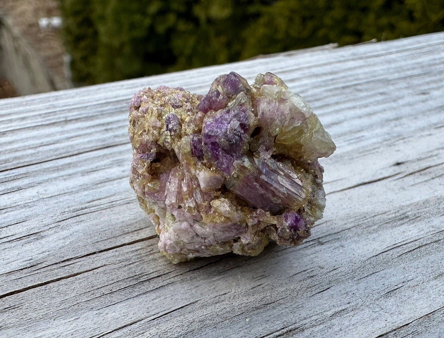 Bicolor Vesuvianite Crystal Cluster from Jeffrey Mine Canada