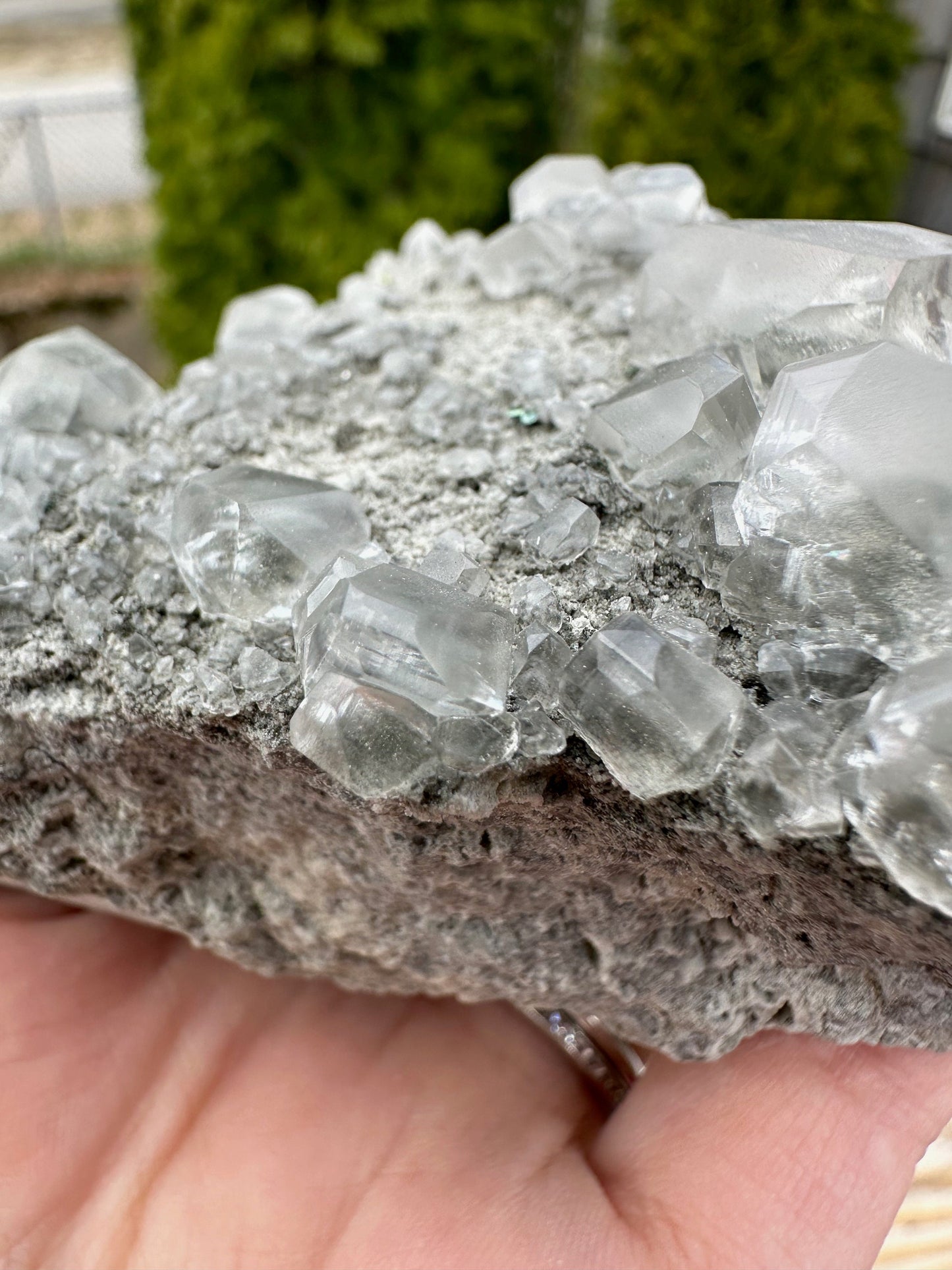 Cabinet Calcite with Marcasite from Linwood Mine Iowa USA