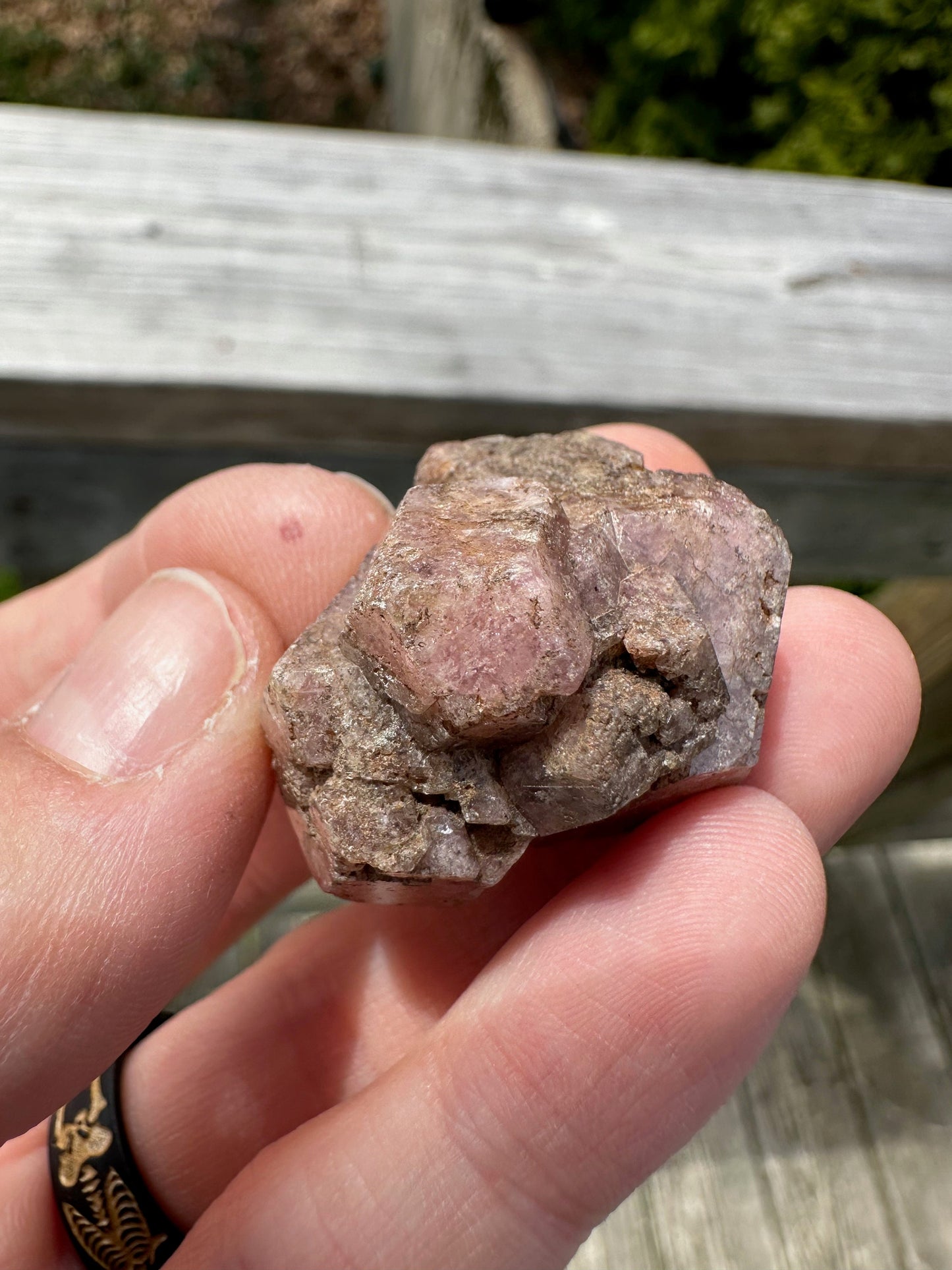 Pink Grossular Garnet Cluster from Xalostoc, Mexico