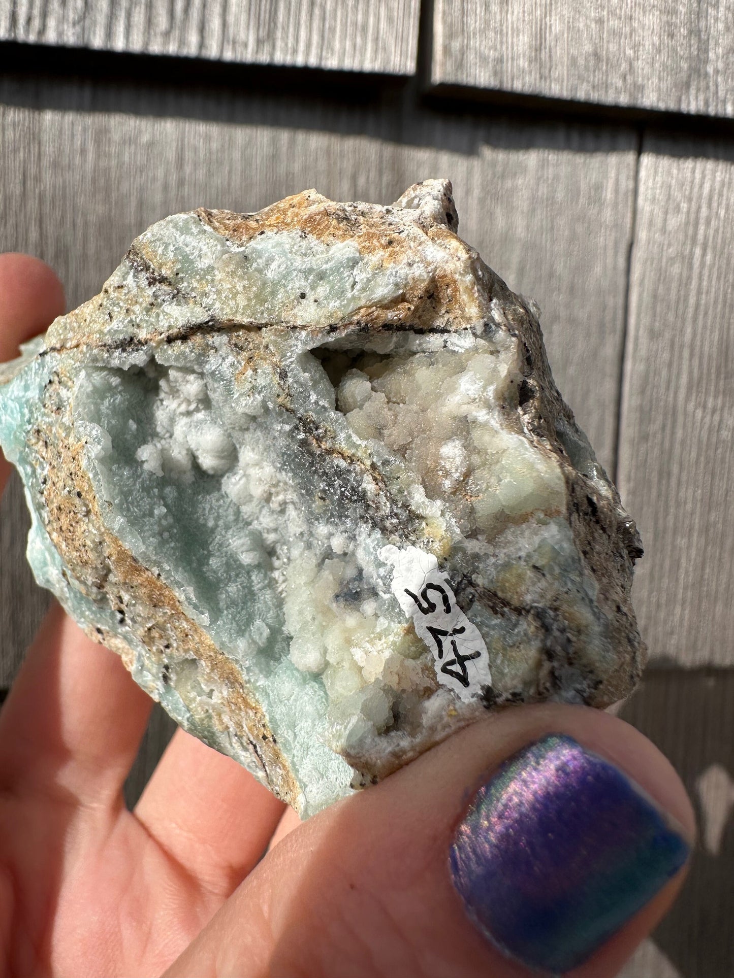 Cabinet Light Blue Hemimorphite from 79 Mine, Arizona, USA