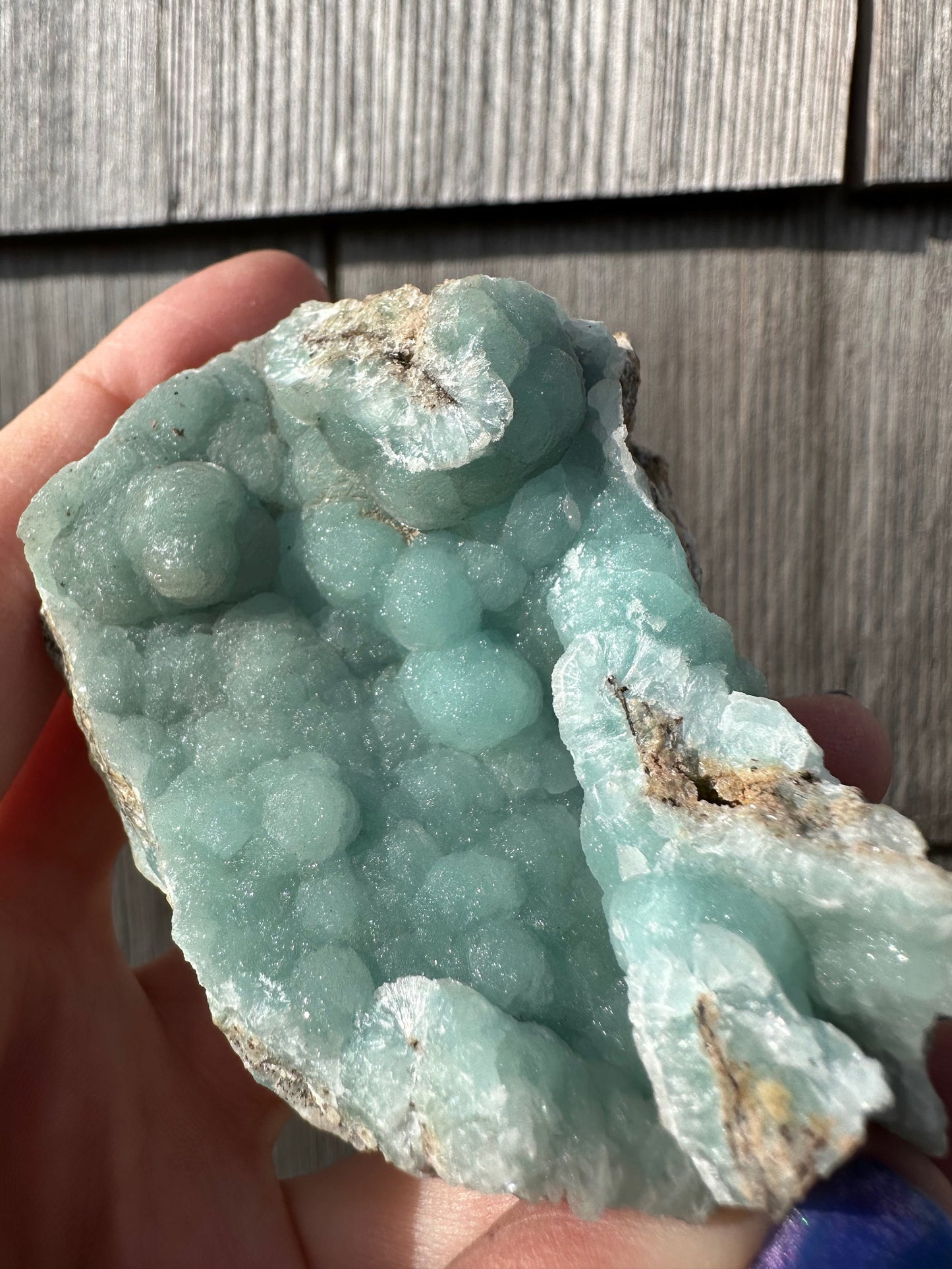 Cabinet Light Blue Hemimorphite from 79 Mine, Arizona, USA