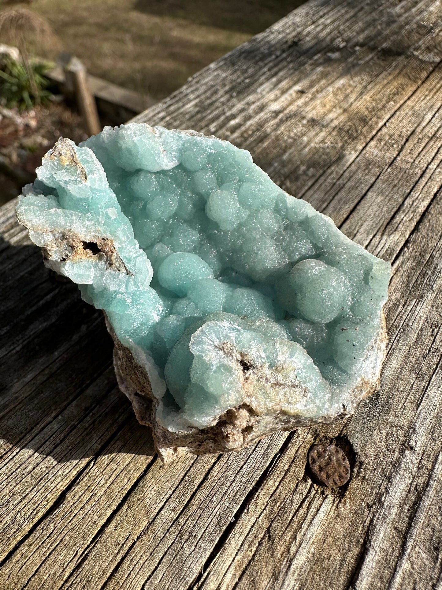 Cabinet Light Blue Hemimorphite from 79 Mine, Arizona, USA