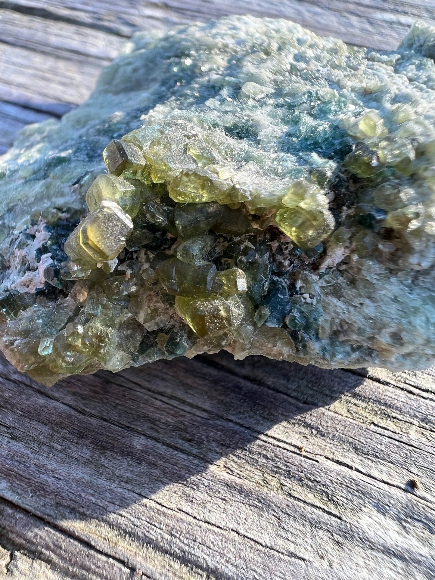 Vesuvianite with Clinochlore from Italy