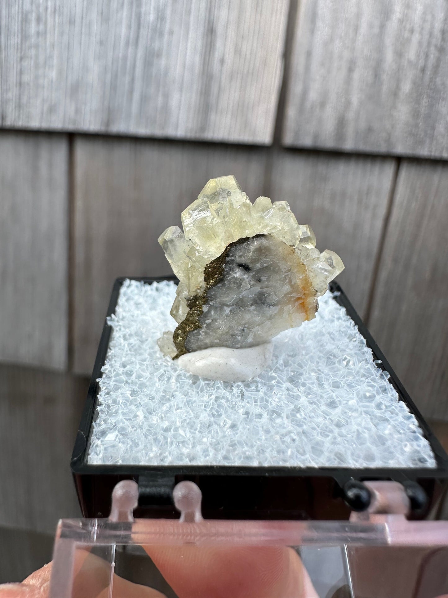 Calcite with Chalcopyrite on Matrix from China