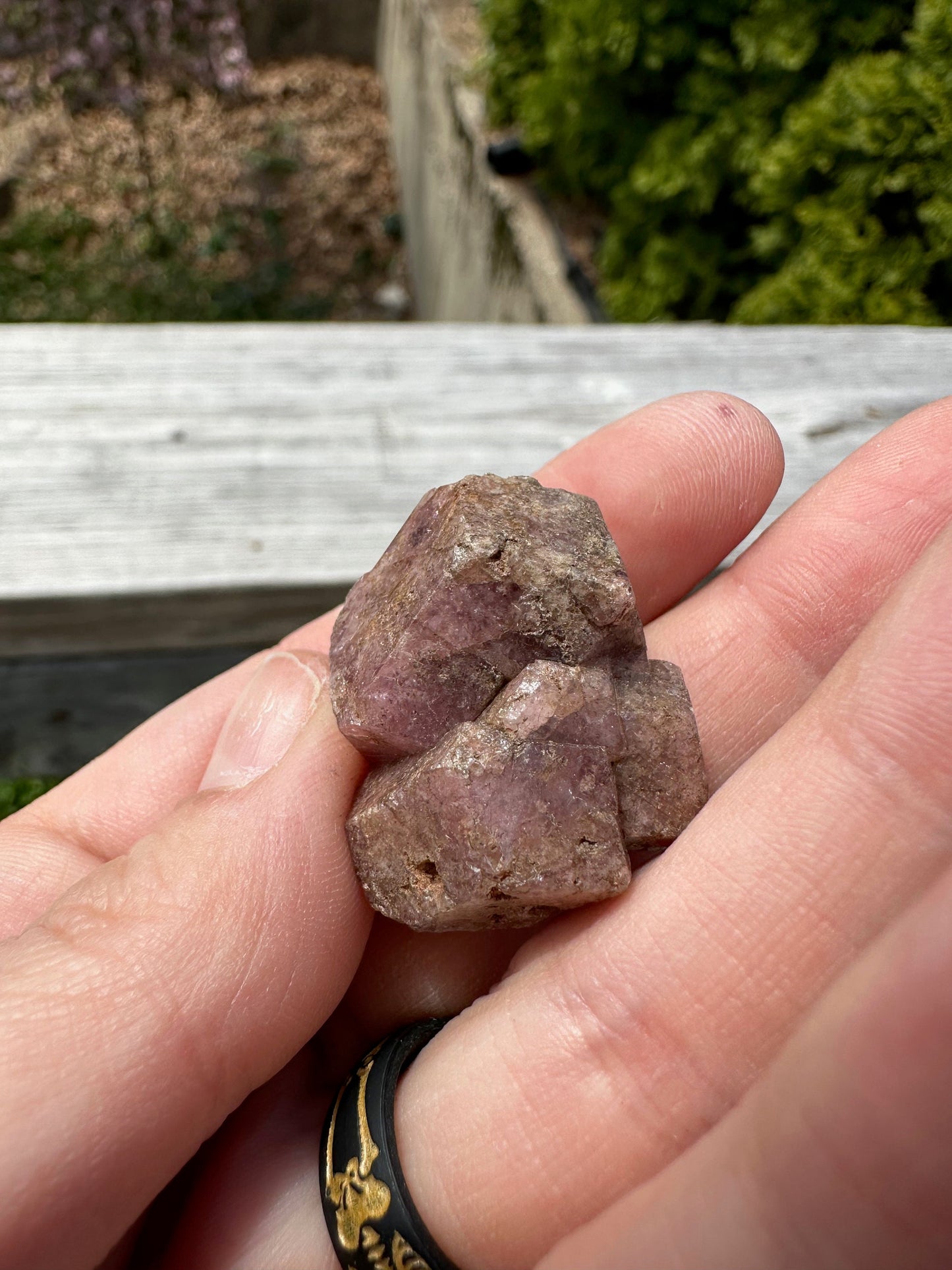 Pink Grossular Garnet Cluster from Xalostoc, Mexico