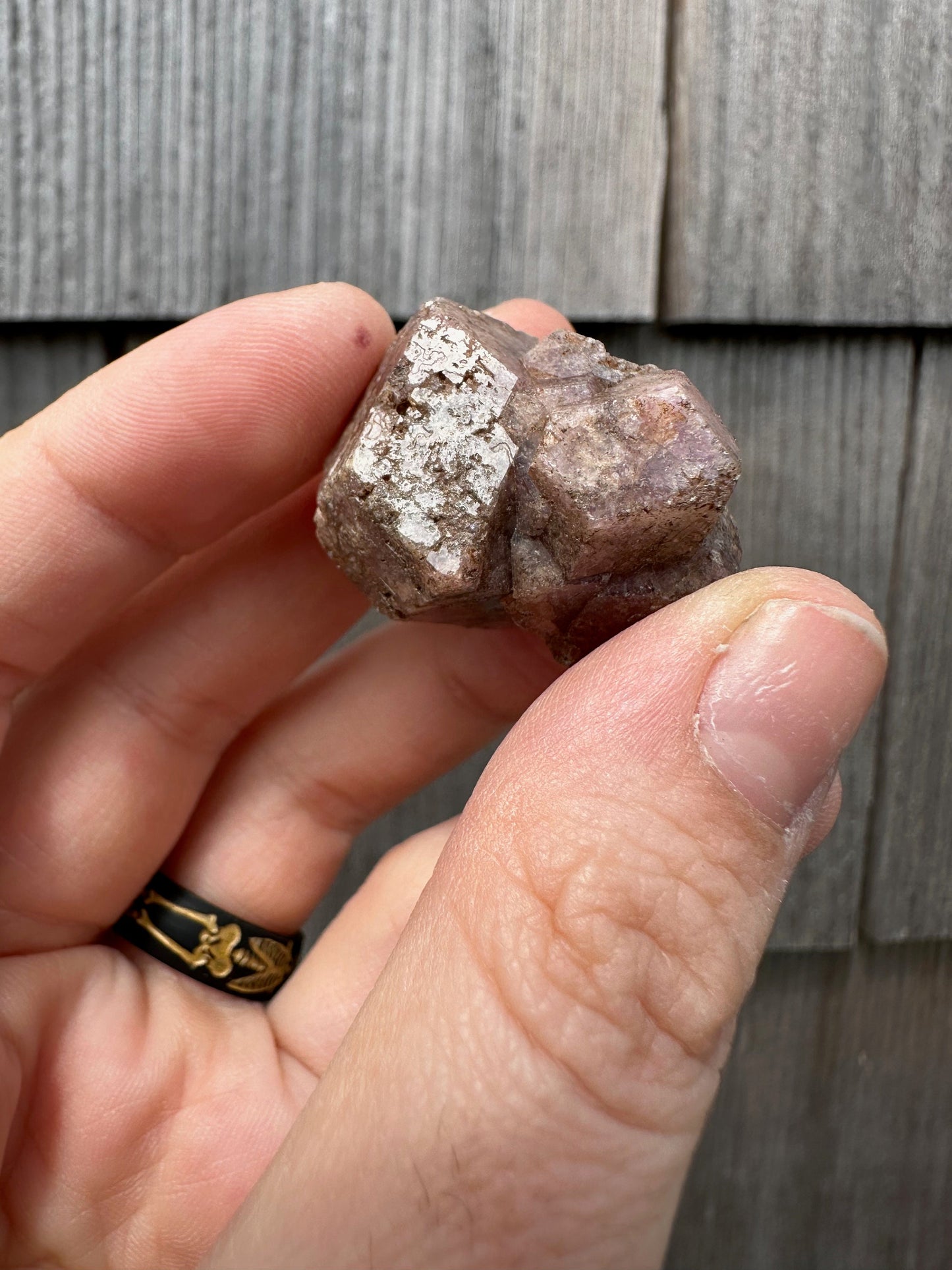 Pink Grossular Garnet Cluster from Xalostoc, Mexico