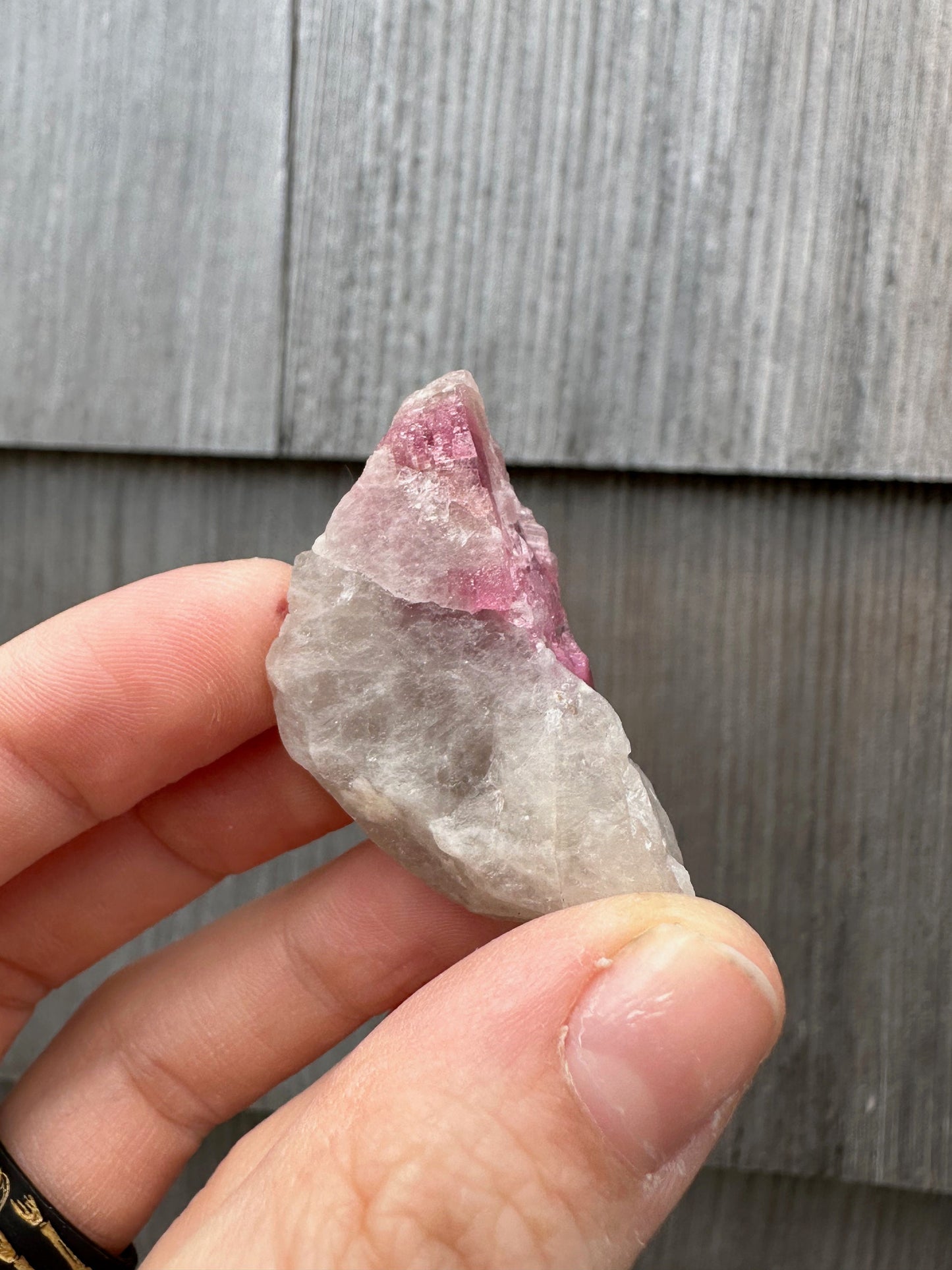 Rubellite Tourmaline in Quartz from Brazil