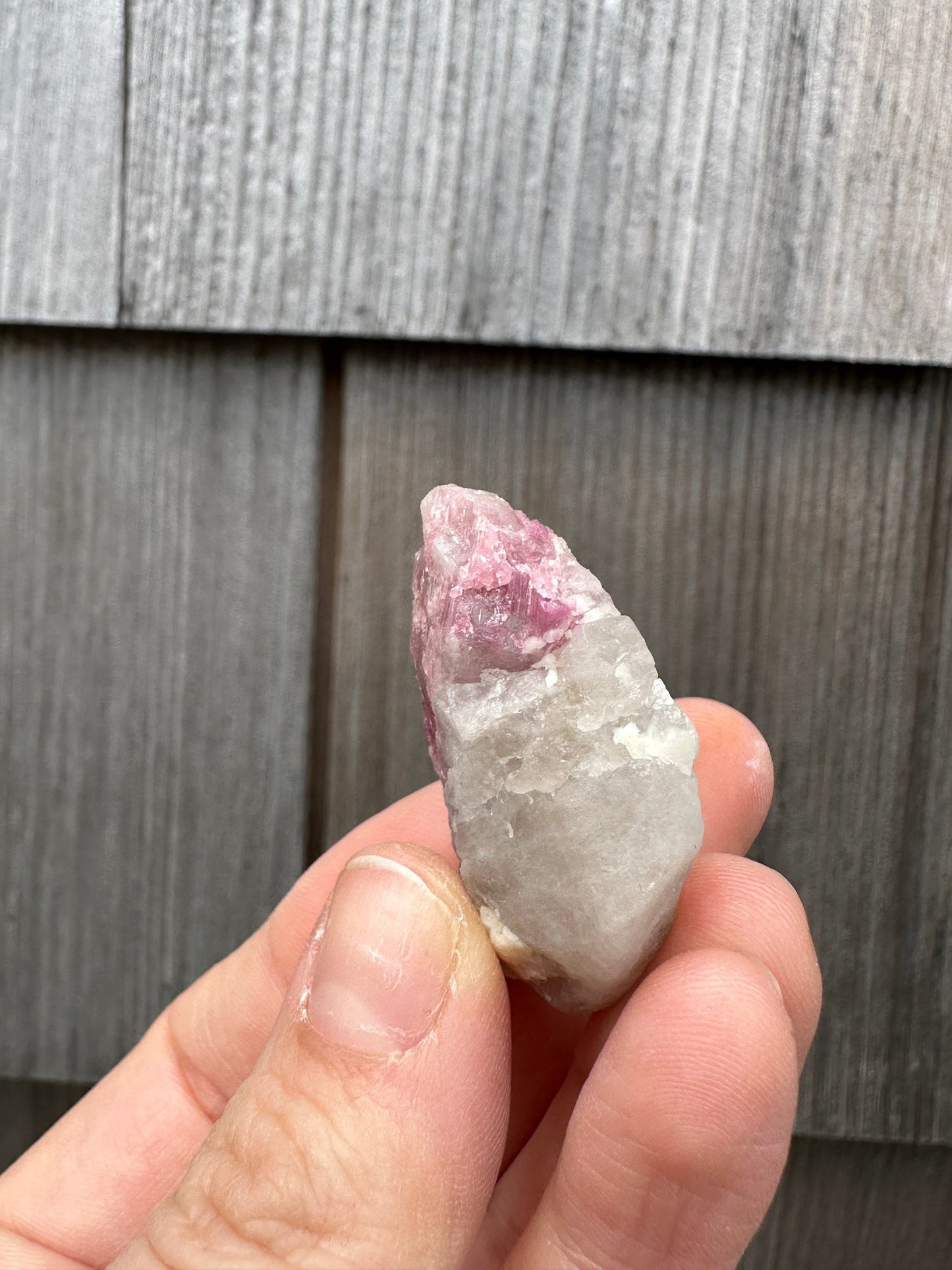 Rubellite Tourmaline in Quartz from Brazil