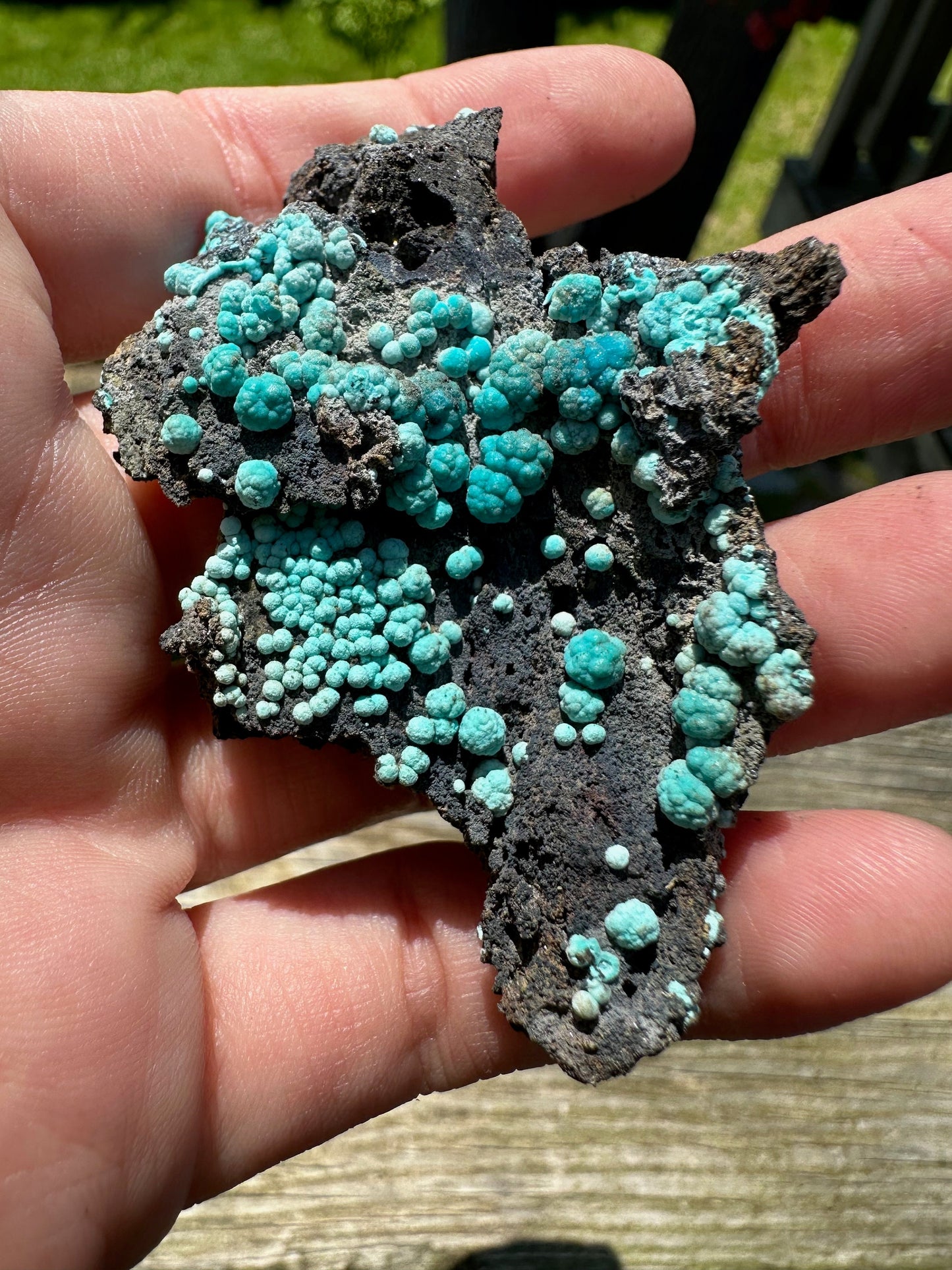 Chrysocolla on Matrix from Planet Mine Arizona USA