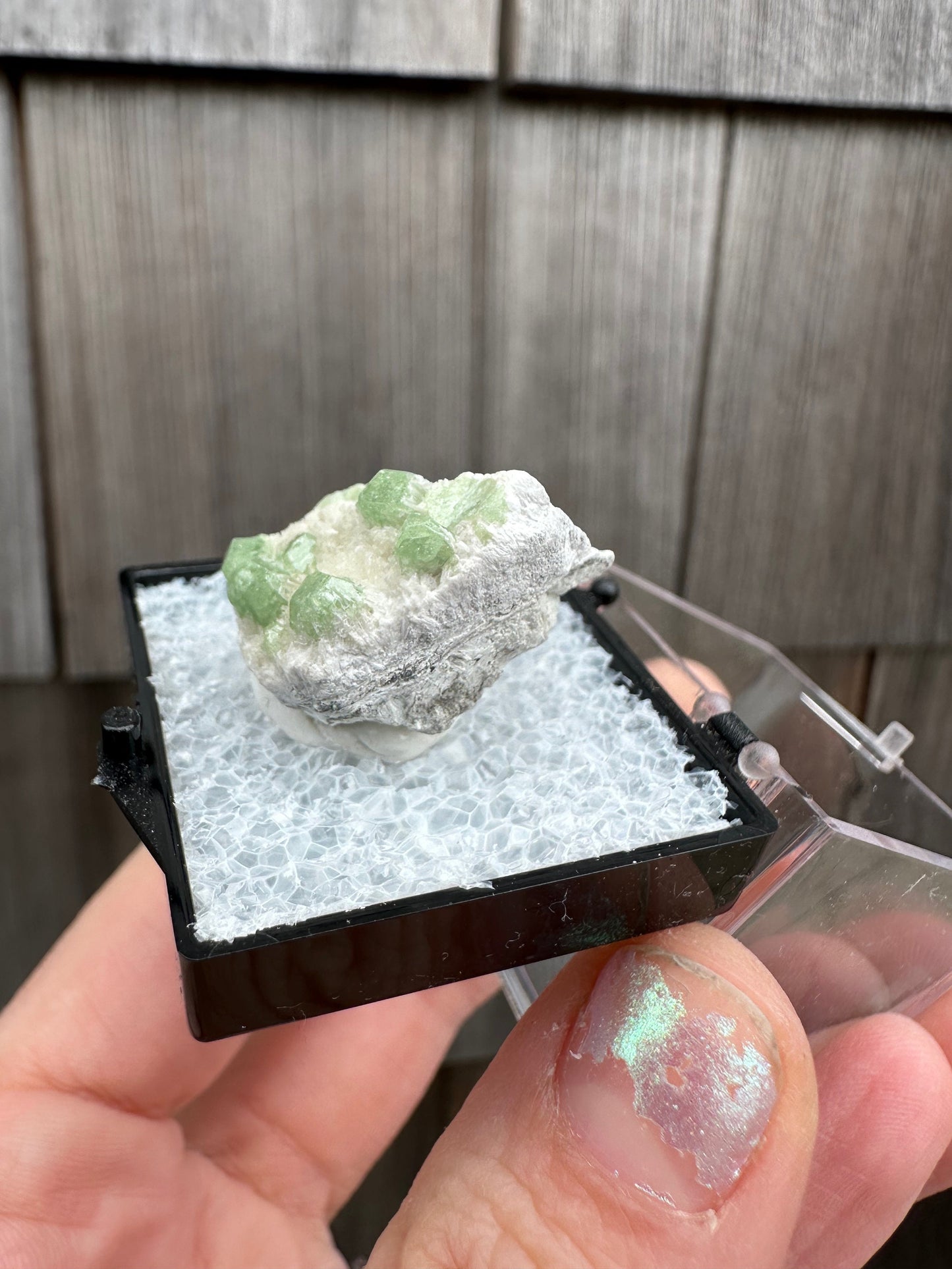 Demantoid Green Garnet Crystals on Matrix From Afghanistan
