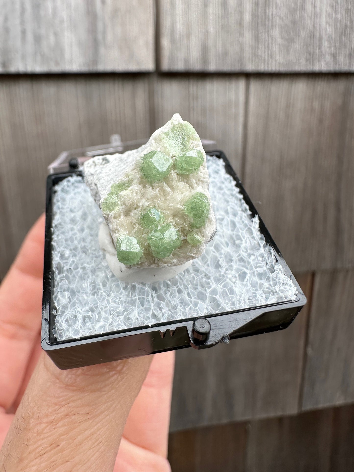 Demantoid Green Garnet Crystals on Matrix From Afghanistan