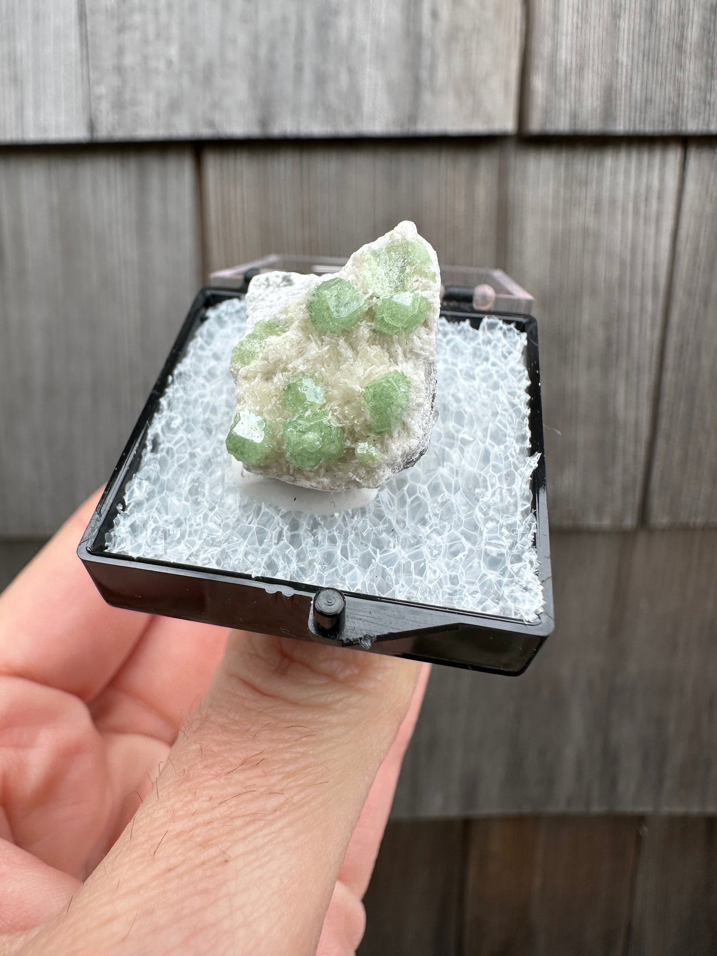 Demantoid Green Garnet Crystals on Matrix From Afghanistan
