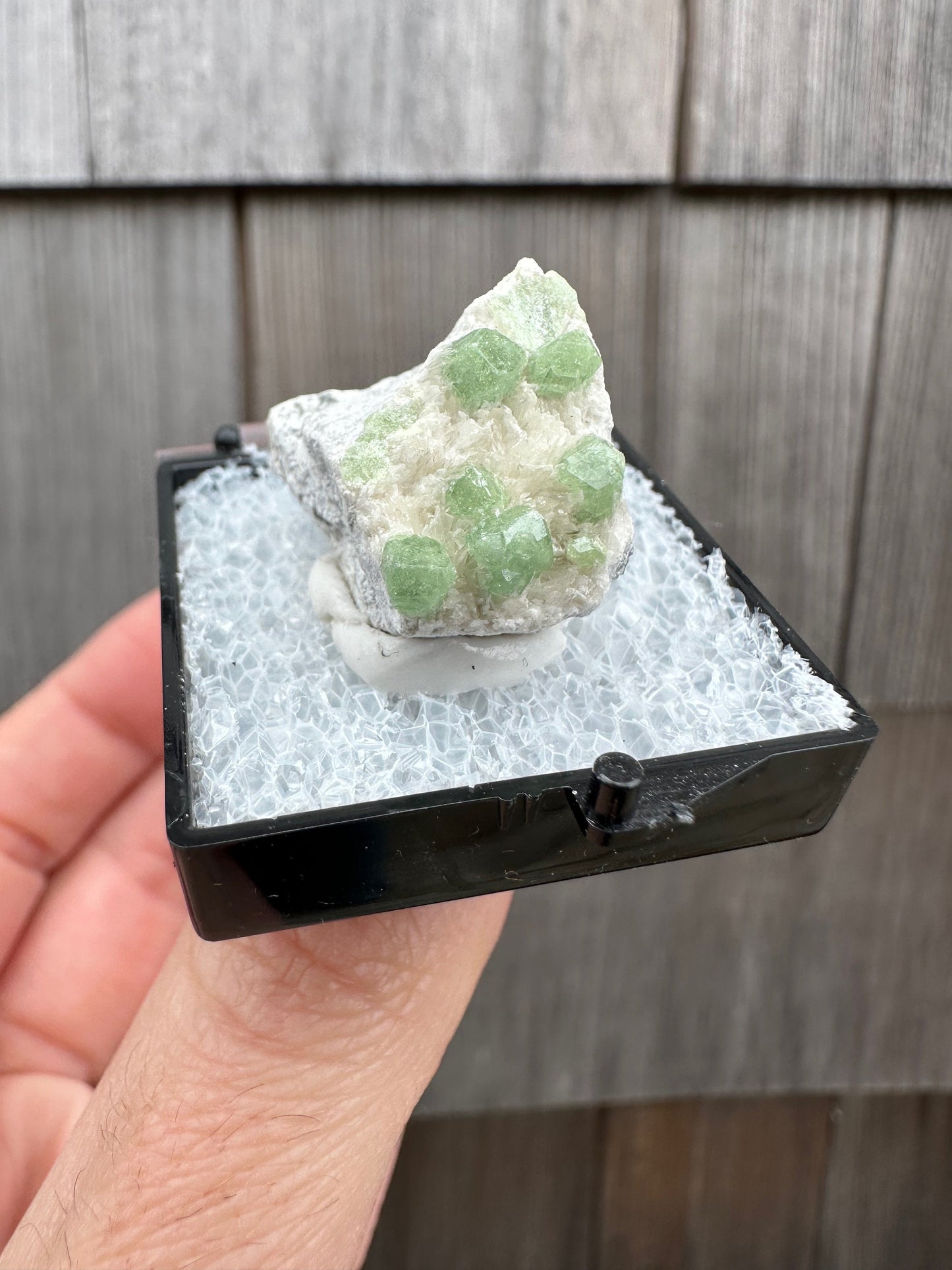 Demantoid Green Garnet Crystals on Matrix From Afghanistan