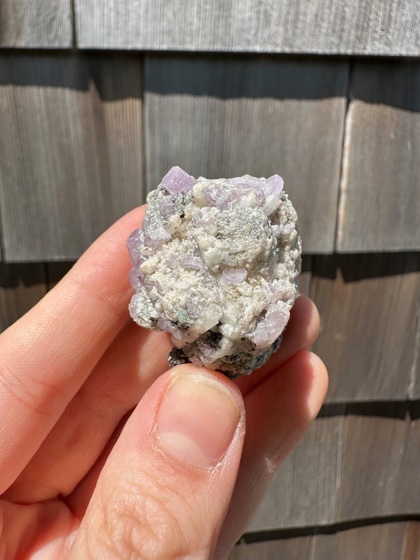 Purple Apatite Crystals on Matrix from Afghanistan