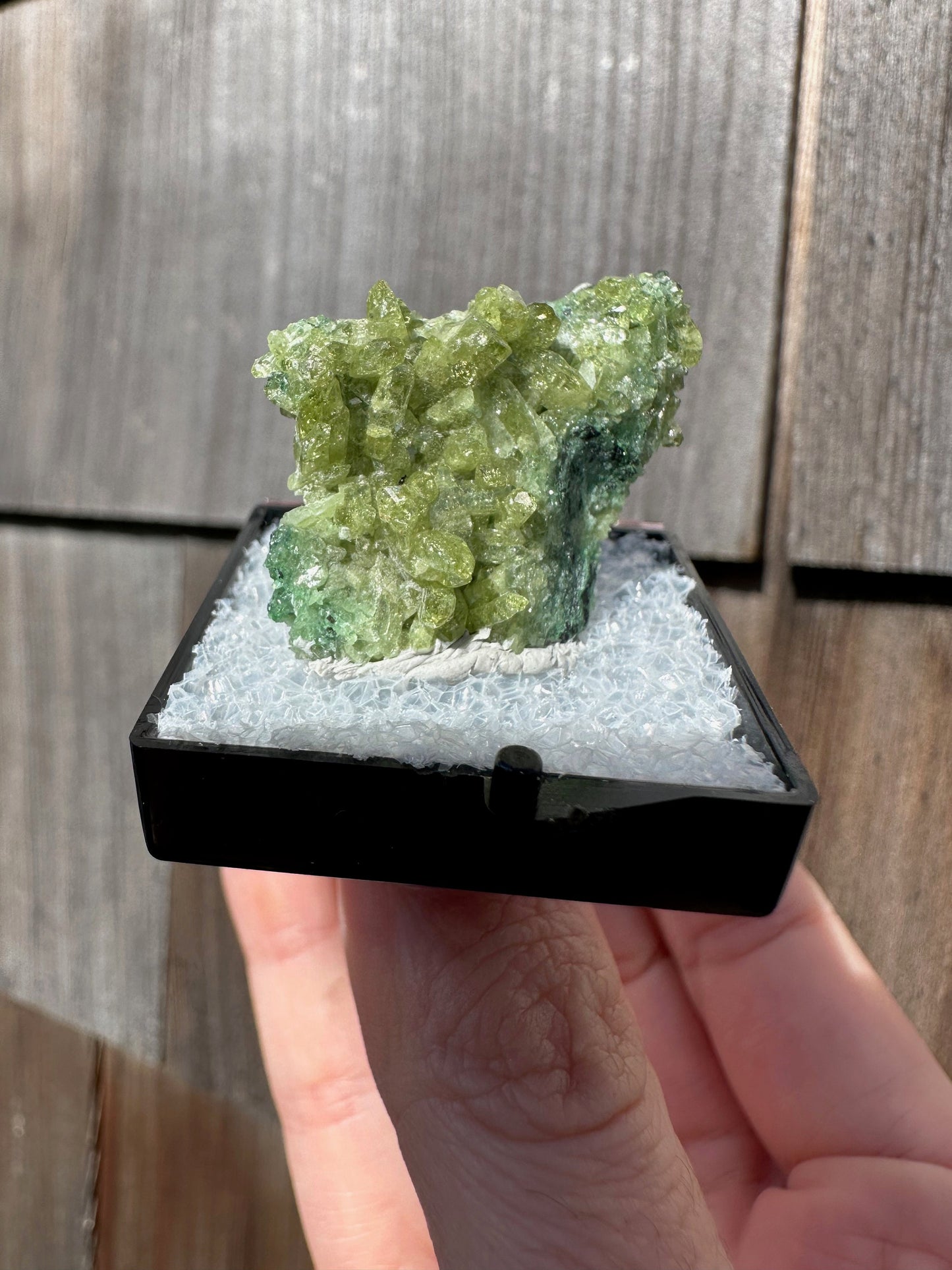 Vesuvianite Crystal Cluster from Jeffrey Mine Canada