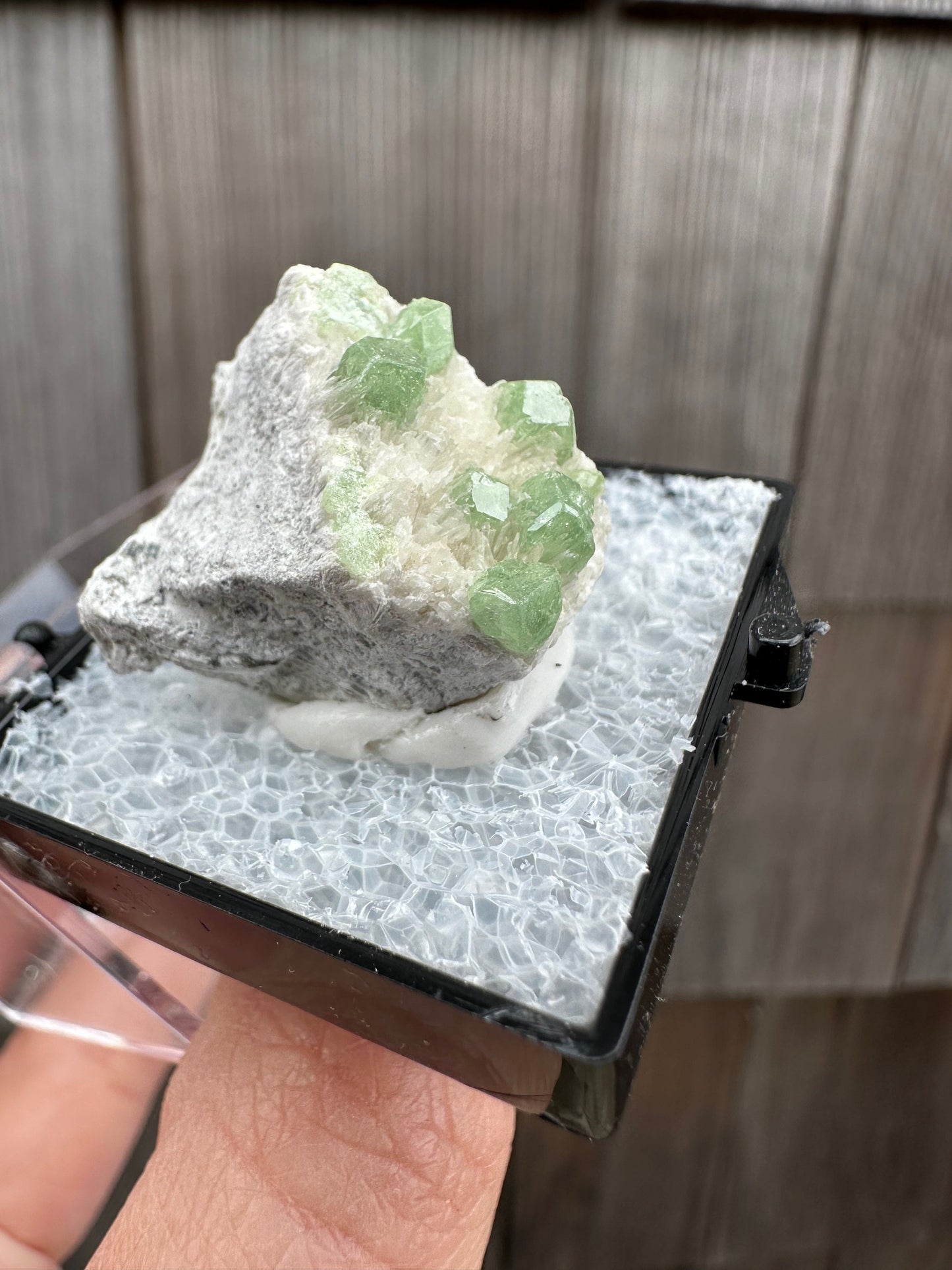 Demantoid Green Garnet Crystals on Matrix From Afghanistan