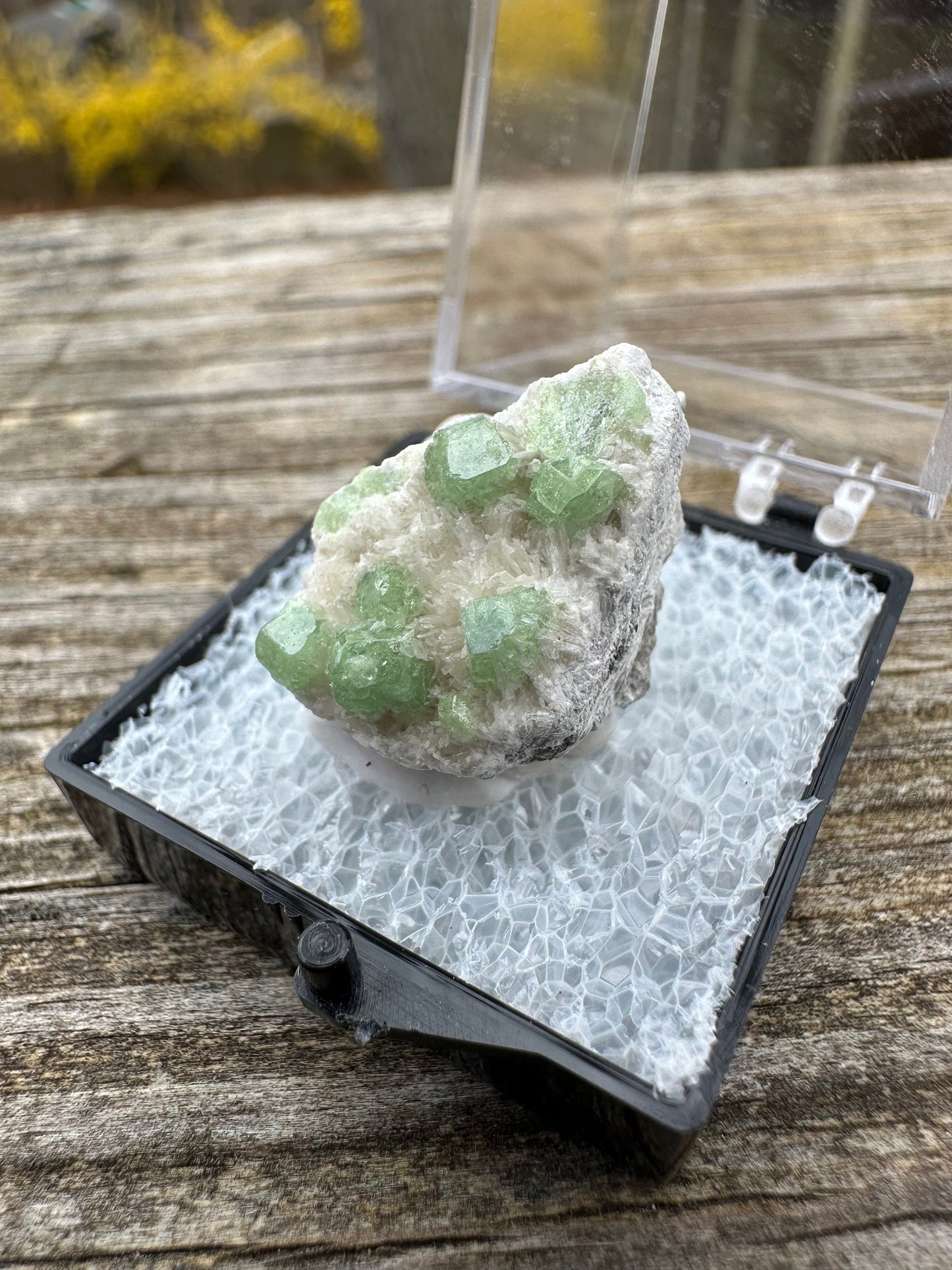 Demantoid Green Garnet Crystals on Matrix From Afghanistan