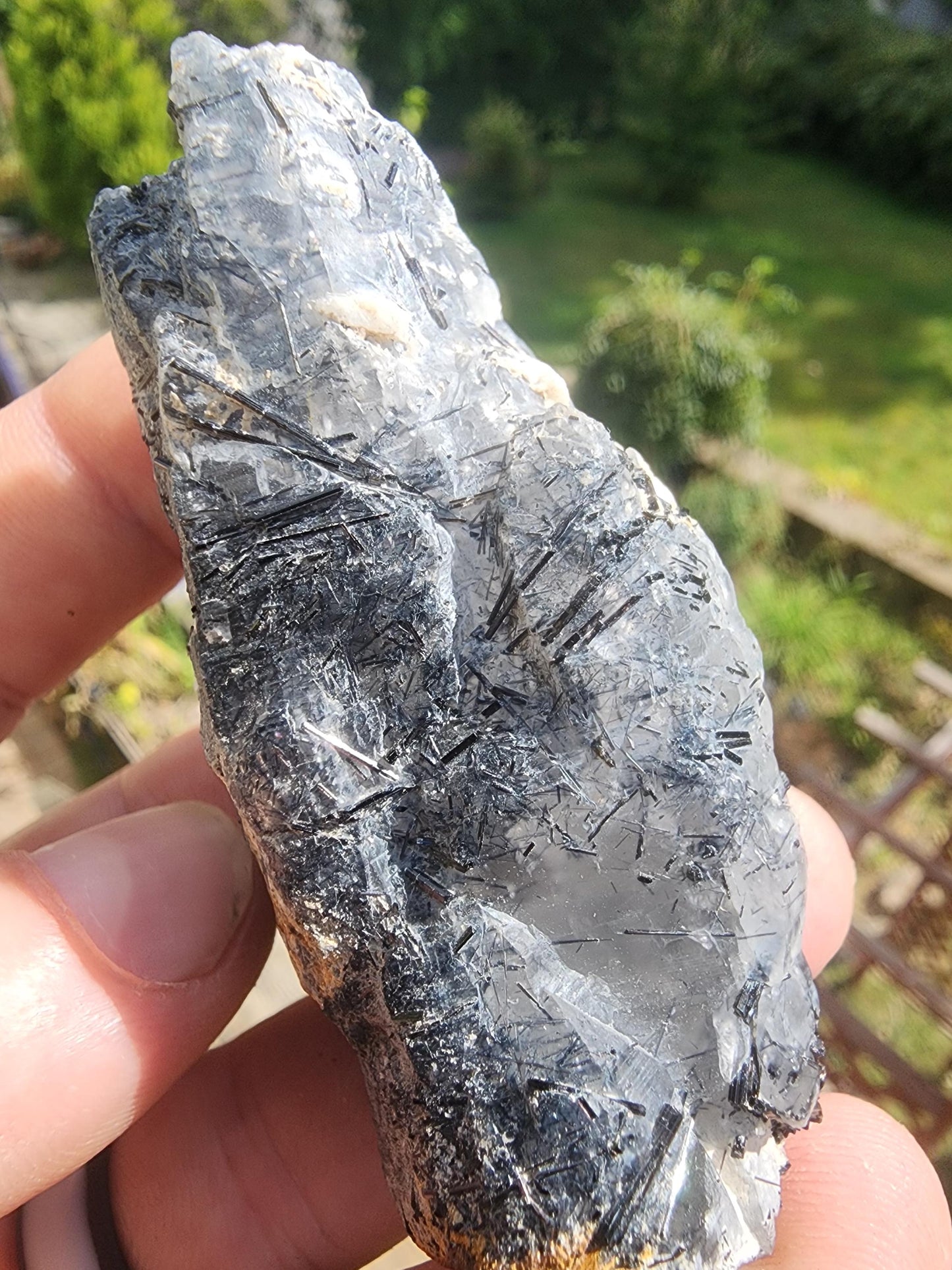 Tourmaline var. Schorl with Quartz Point