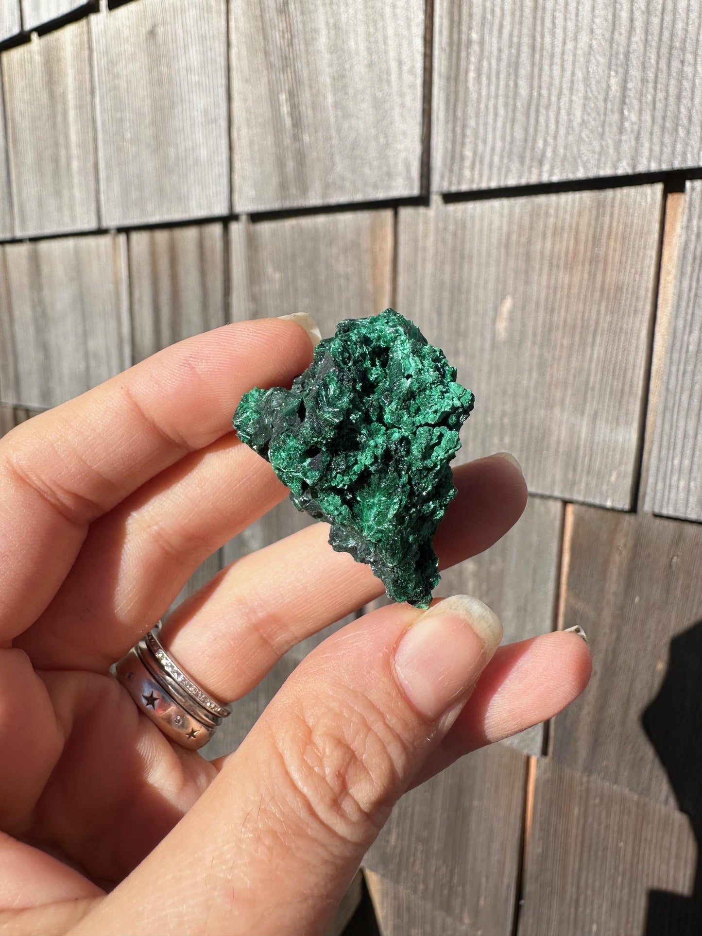 Velvet Malachite Cluster from Congo, Africa