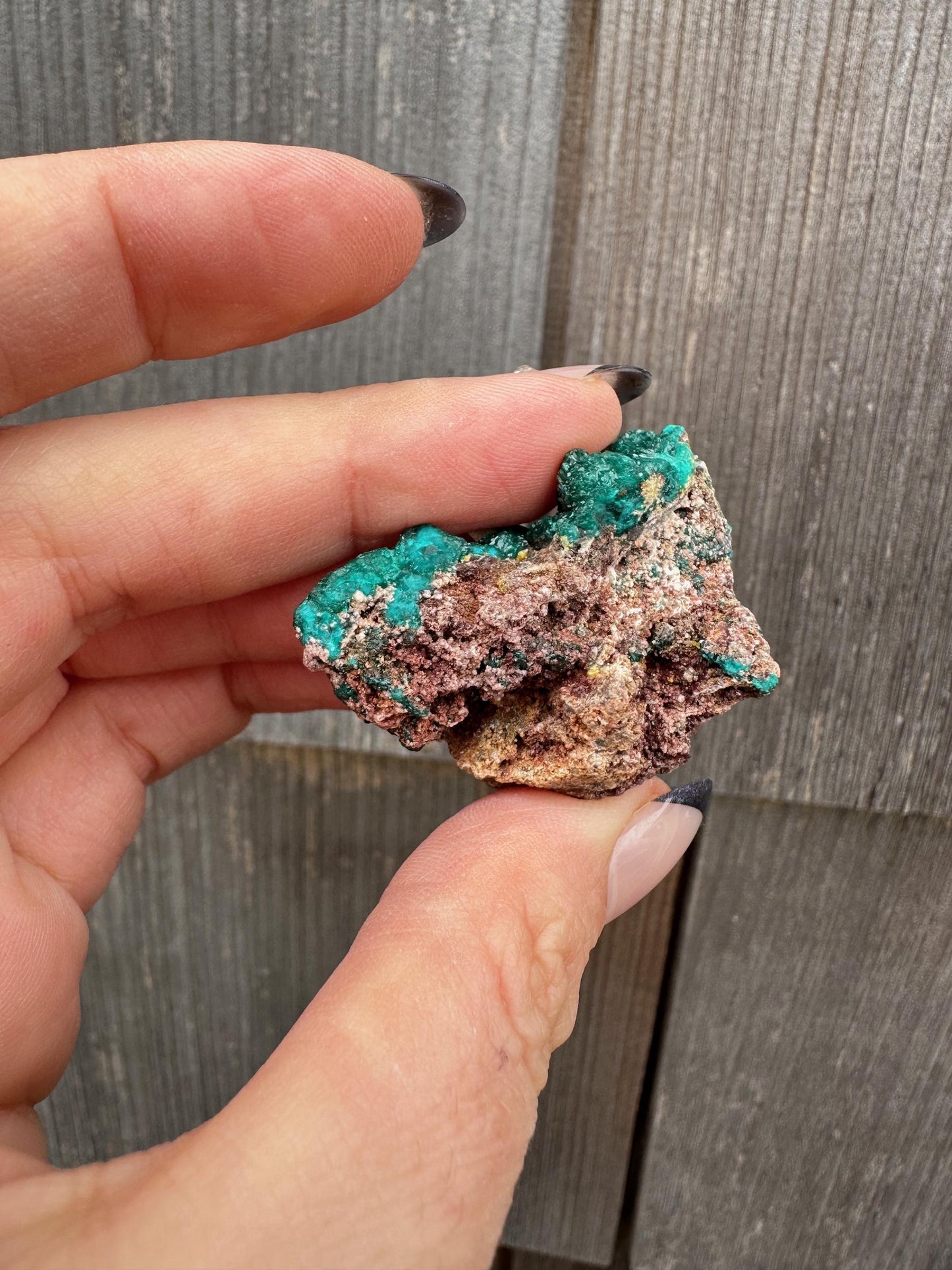 Dioptase with Mimetite from Congo